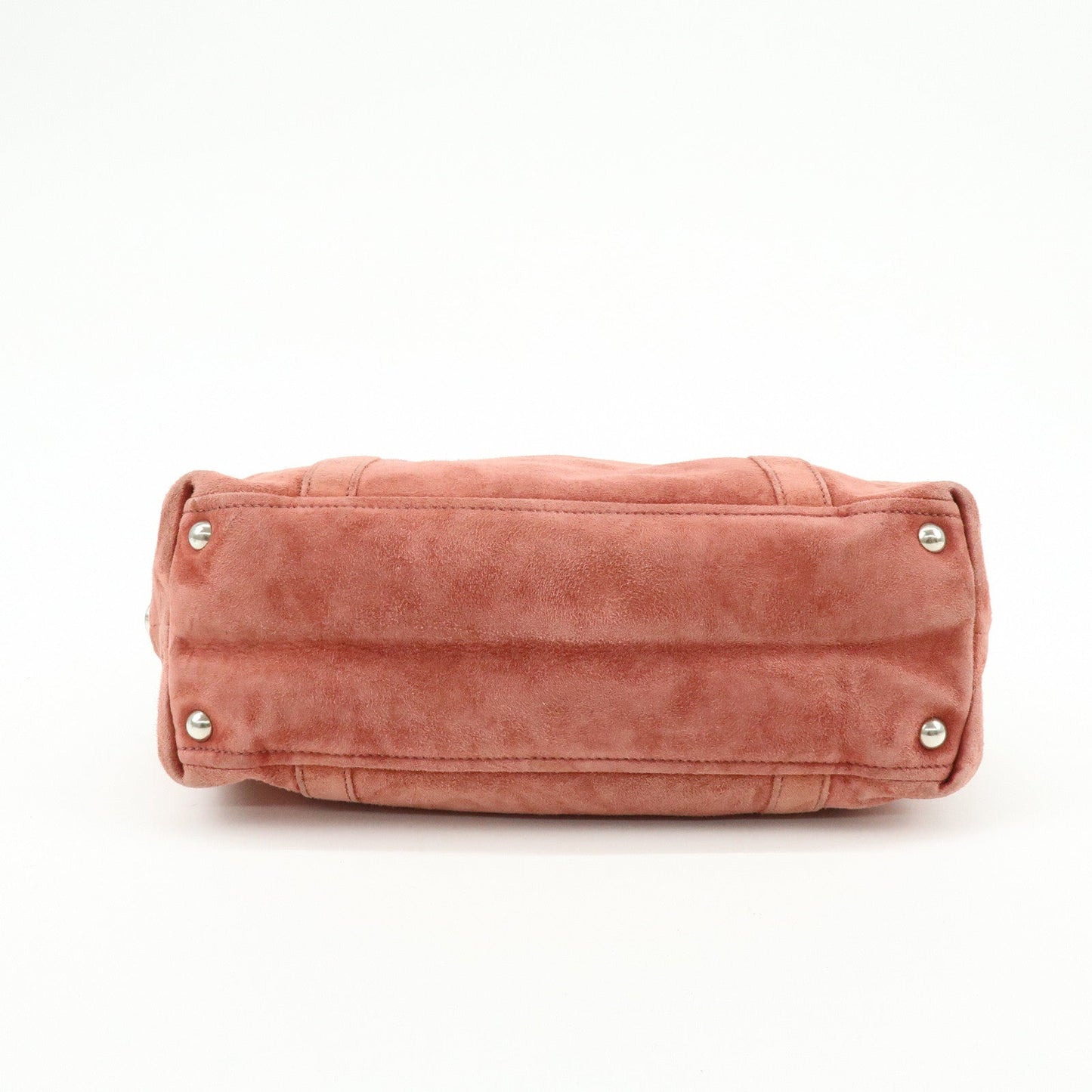 Prada Suede Boston Bag Hand Bag Pink BR2630【Pre-order】