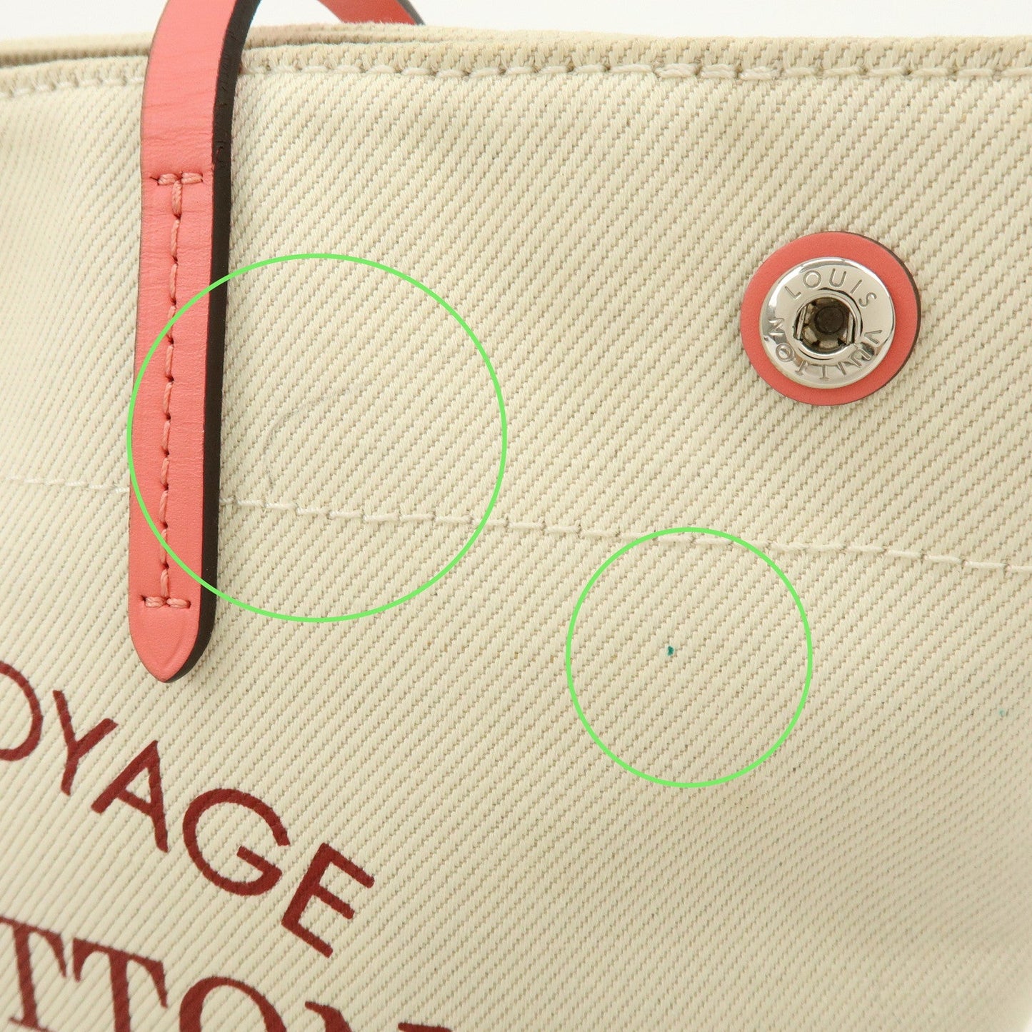 Louis Vuitton Canvas Leather Cabas PM Hand Bag Corail M94505【Pre-order】