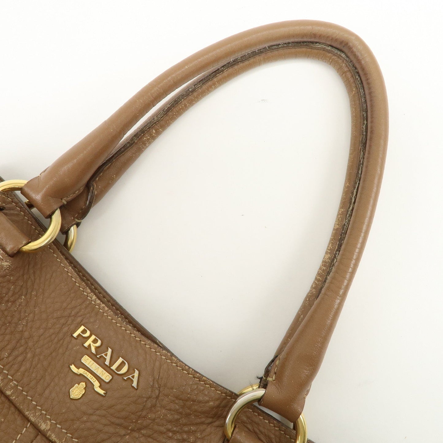 Prada Calf Leather 2Way Bag Hand Bag Shoulder Bag Brown【Pre-order】