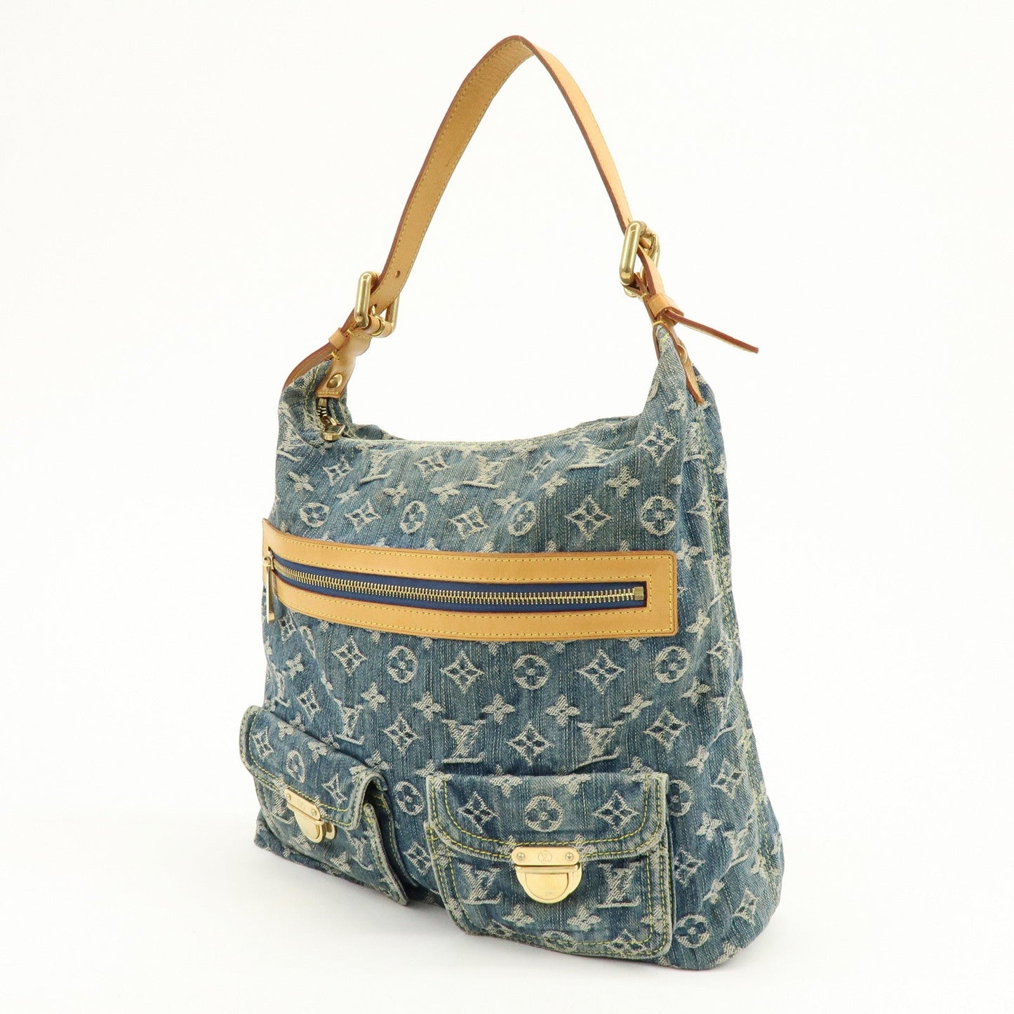 Louis Vuitton Monogram Denim Baggy GM Shoulder Bag Blue M95048【Pre-order】