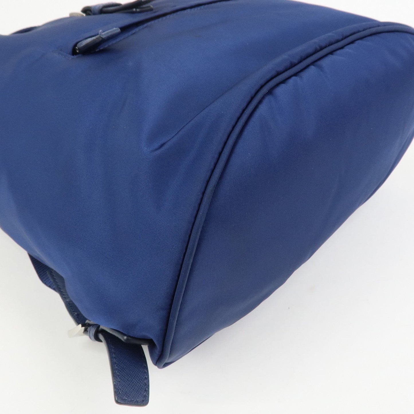 Prada Triangle Logo Nylon Saffiano Leather Backpack Navy BZ0032【Pre-order】