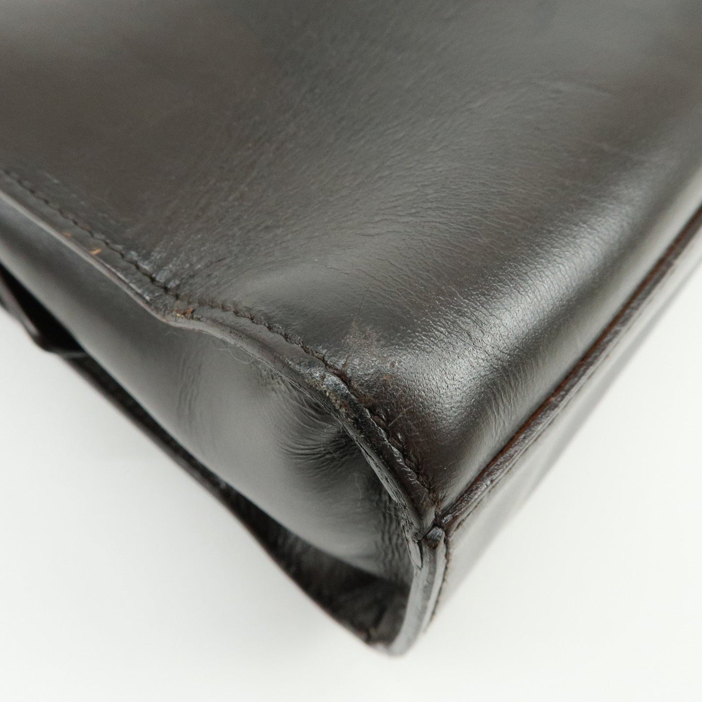 Prada Logo Leather Tote Bag Shoulder Bag Dark Brown【Pre-order】