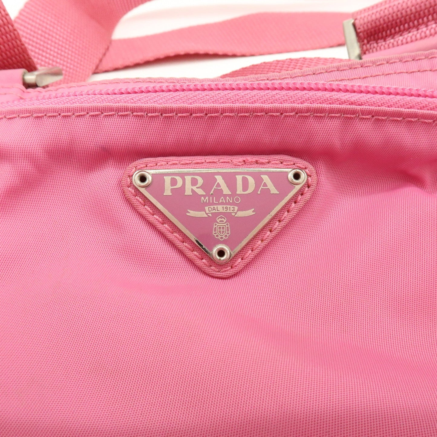 Prada Triangle Logo Nylon Shoulder Bag Crossbody Bag Pink【Pre-order】