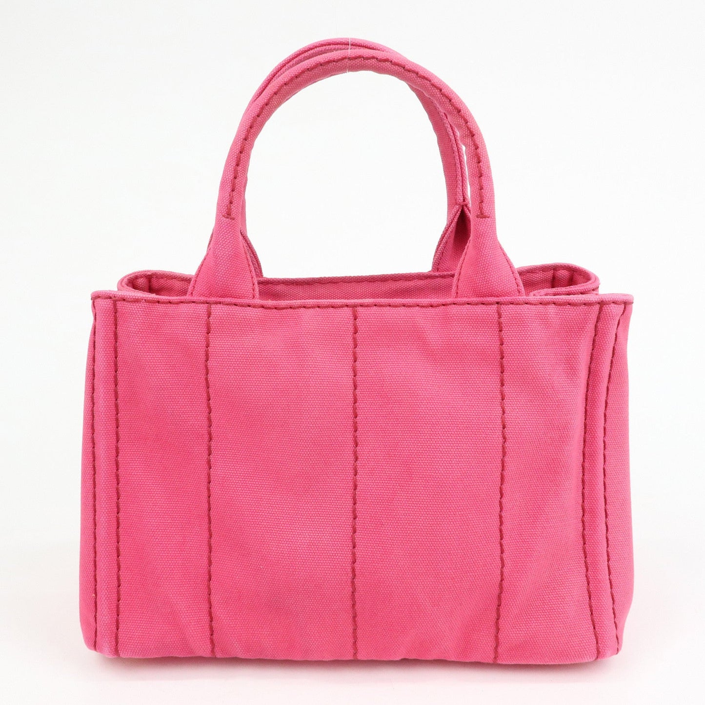 Prada Triangle Logo Canapa Mini 2Way Hand Shoulder Bag Pink B2439G【Pre-order】