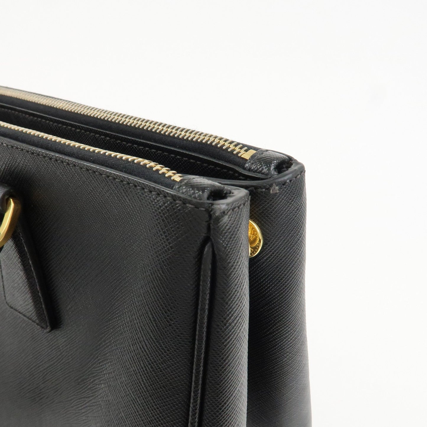 Prada Triangle Logo Galleria Saffiano Leather 2Way Bag Black 1BA274【Pre-order】