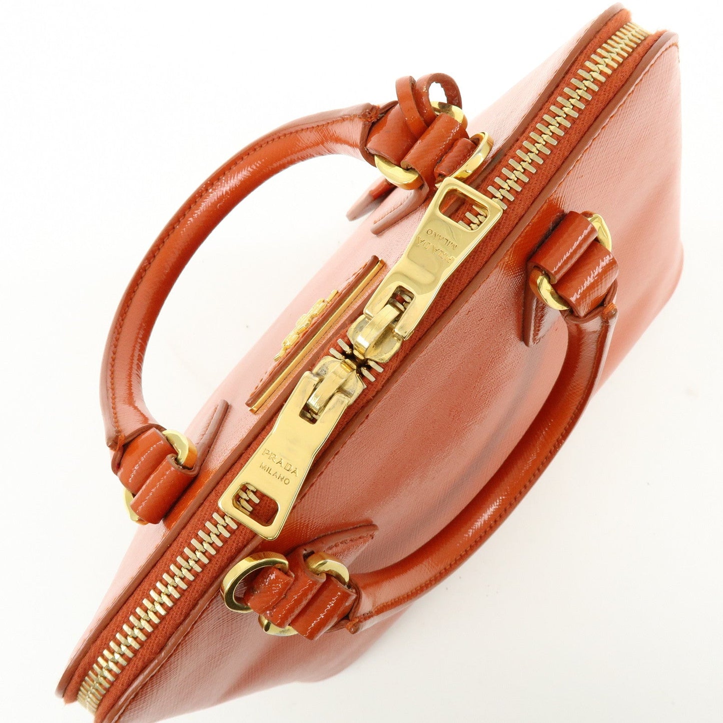 Prada Triangle Logo Patent Leather 2Way Hand Shoulder Bag BL0838【Pre-order】