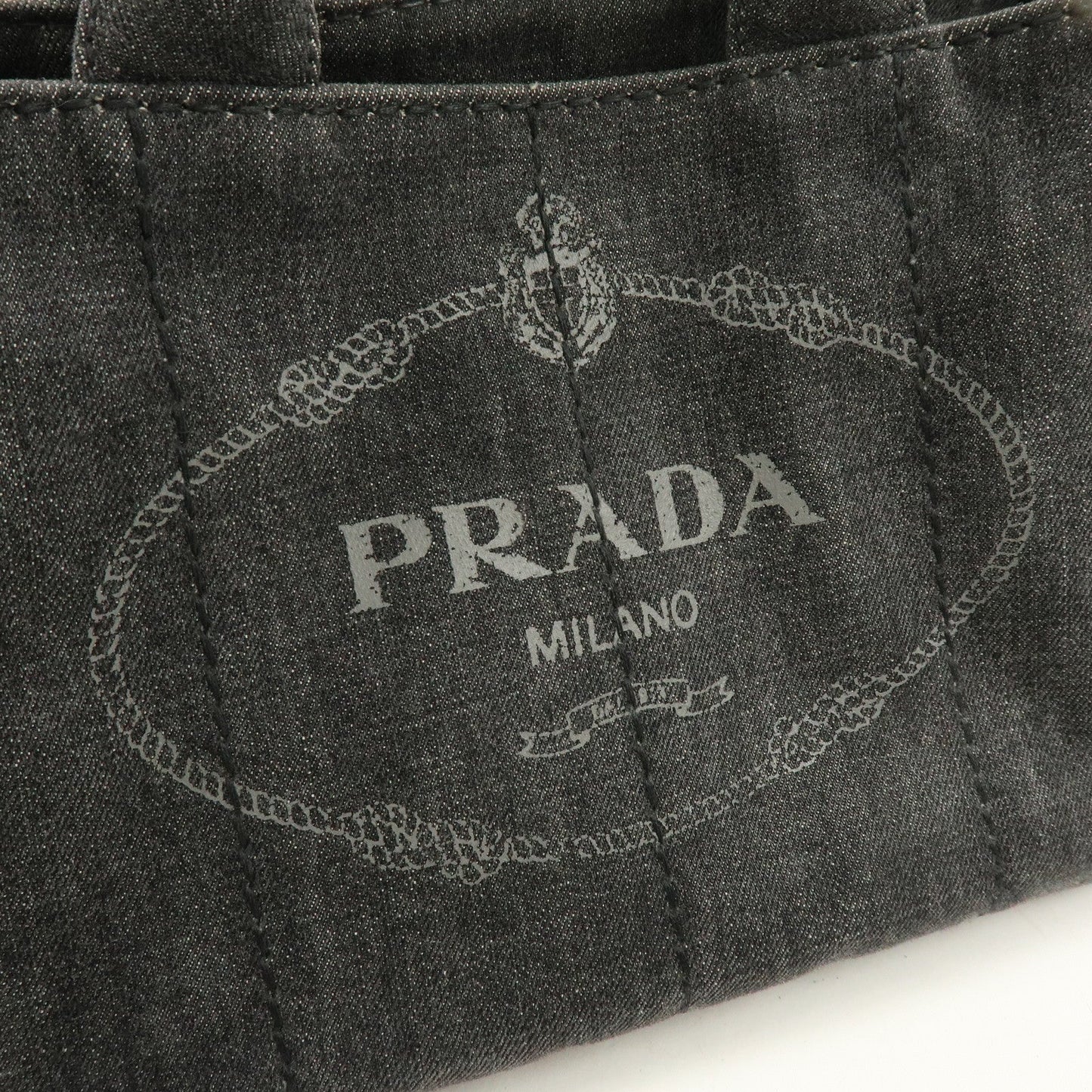 Prada Canapa Canvas 2Way Bag Hand Bag Shoulder Bag Black【Pre-order】