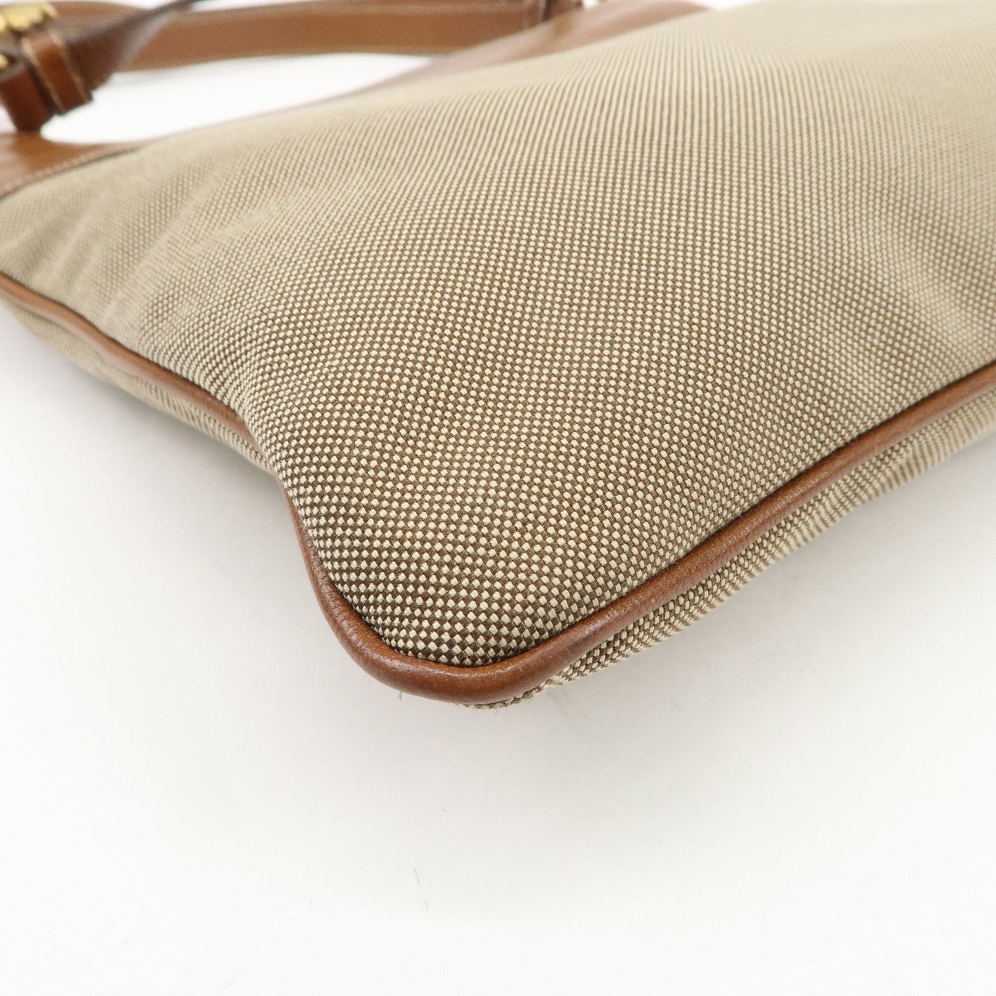 Prada Logo Jacquard Leather Shoulder Bag Crossbody Bag Beige Brown【Pre-order】
