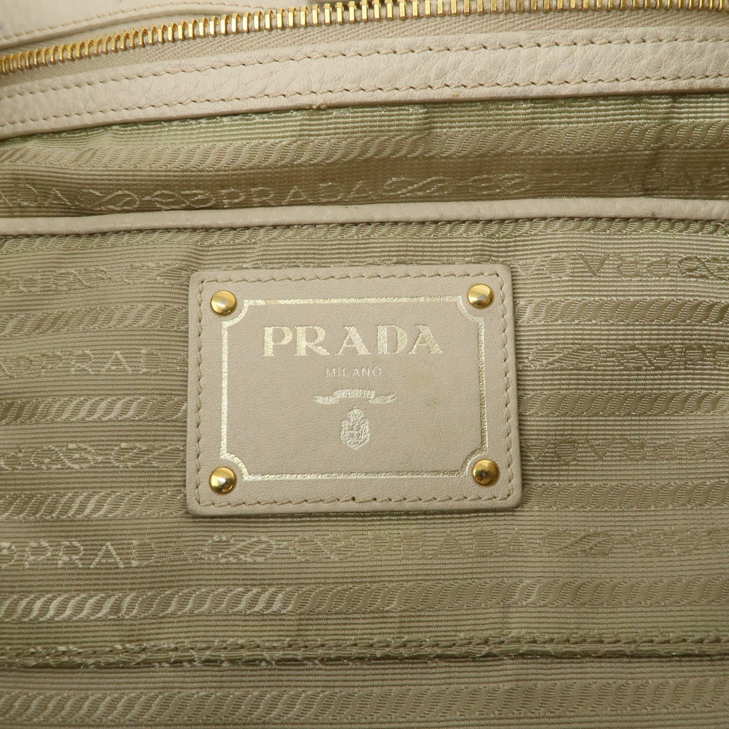 Prada Logo 2Way Bag Hand Bag Shoulder Bag Ivory【Pre-order】