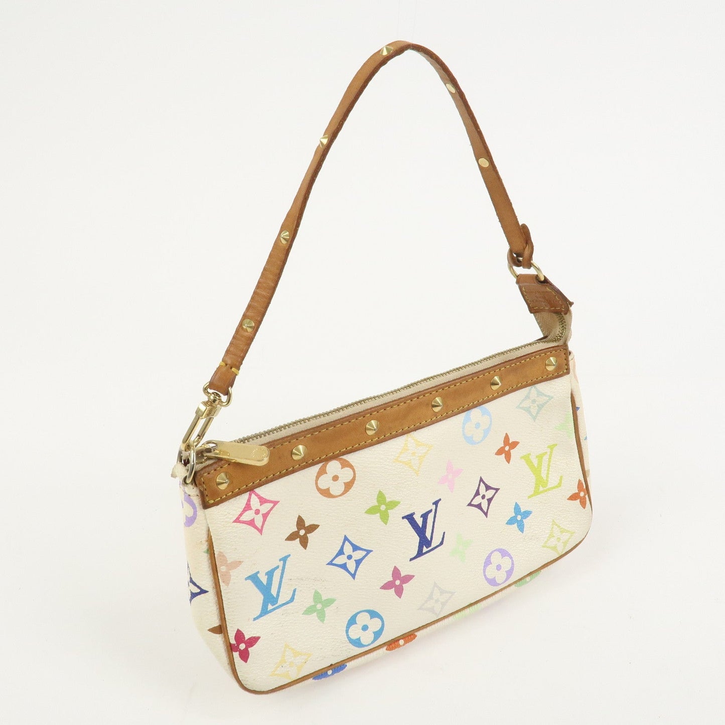 Louis Vuitton Monogram Multicolor Pochette Accessoires Blanc M92649【Pre-order】