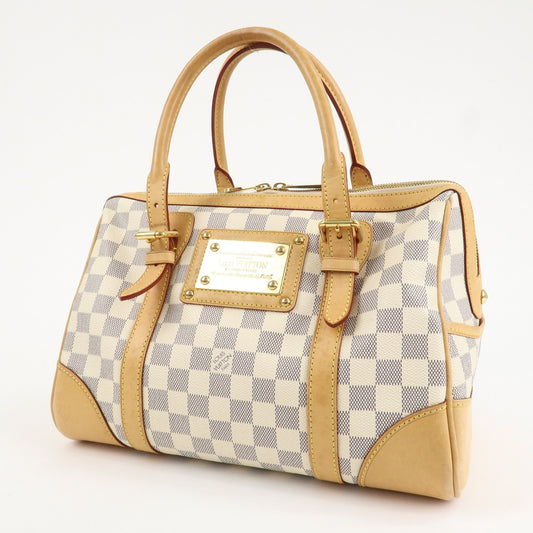Louis Vuitton Damier Azur Leather Canvas Berkeley Hand Bag N52001【Pre-order】