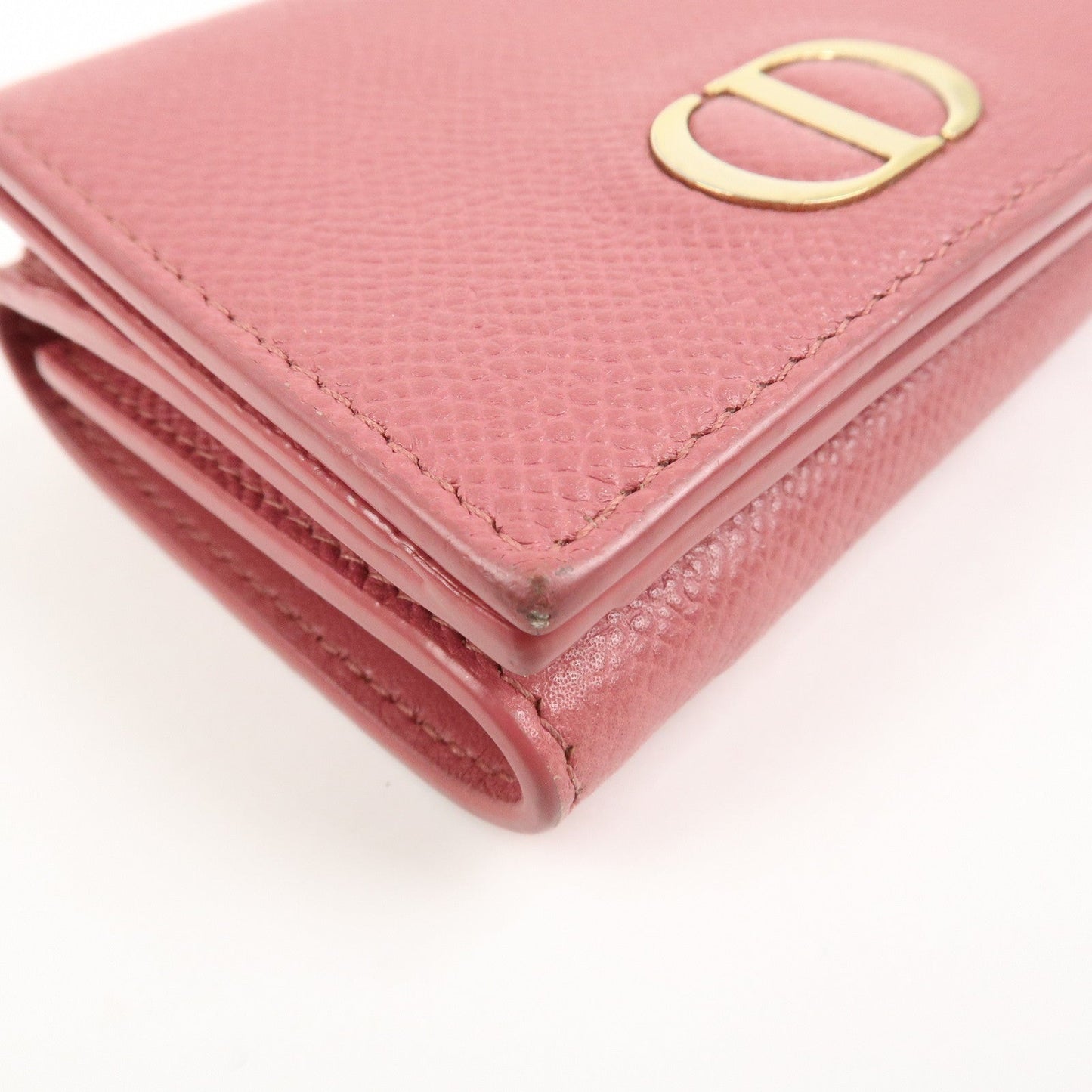 Christian Dior Logo Leather Tri-fold Small Compact Wallet【Pre-order】