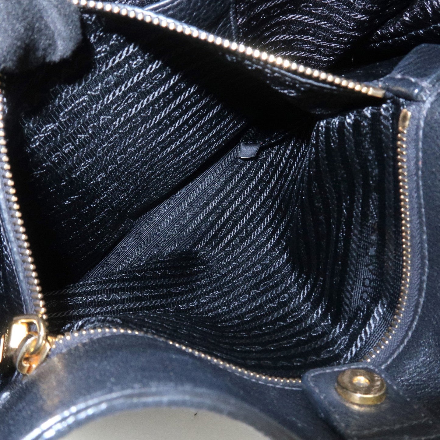 Prada Logo Leather Shoulder Bag Hand Bag Black【Pre-order】