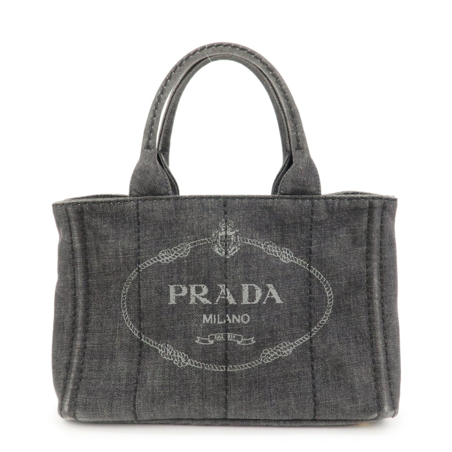 Prada Logo Canapa Mini Canvas 2Way Bag Hand Bag 1BG439【Pre-order】