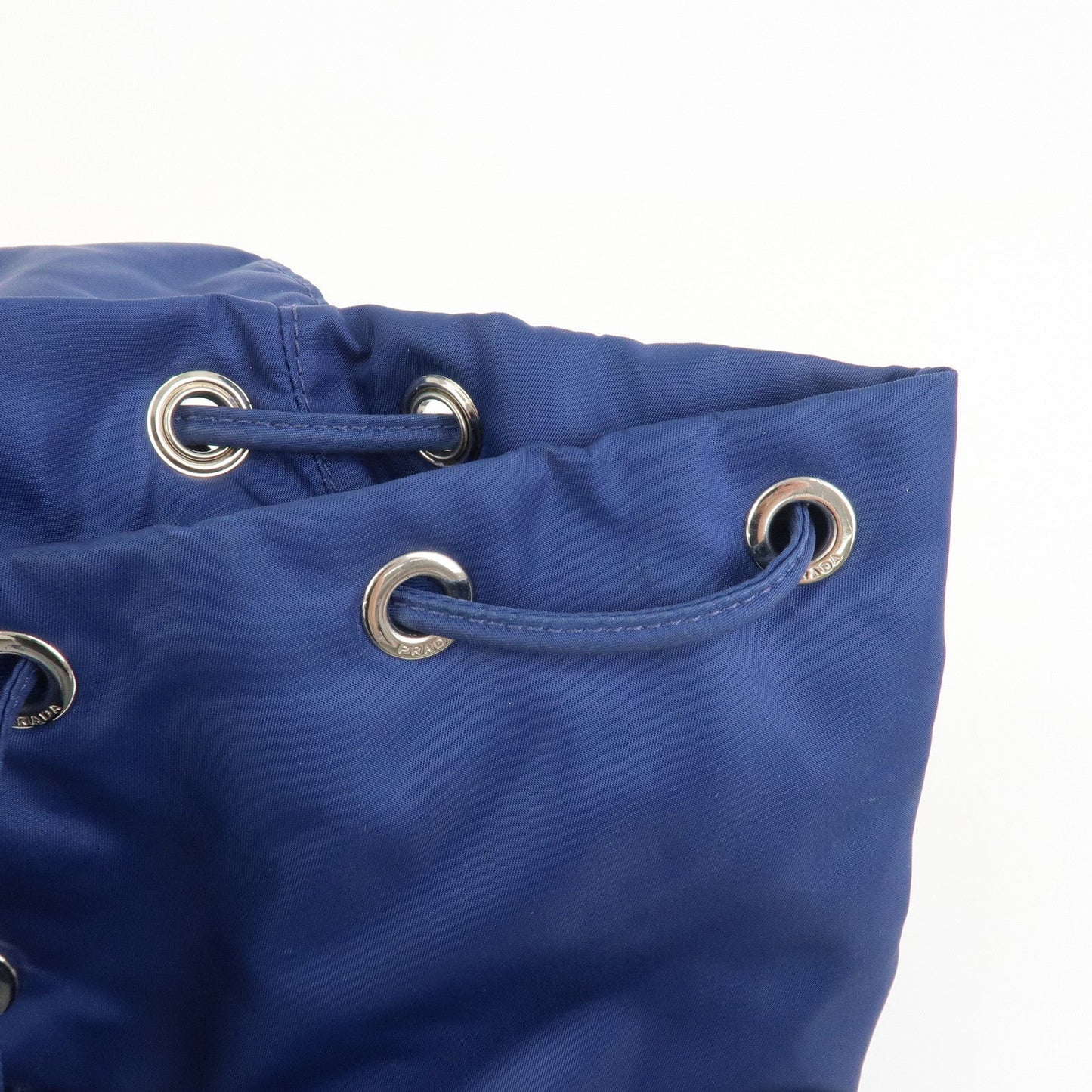 Prada Triangle Logo Nylon Saffiano Leather Backpack Navy BZ0032【Pre-order】