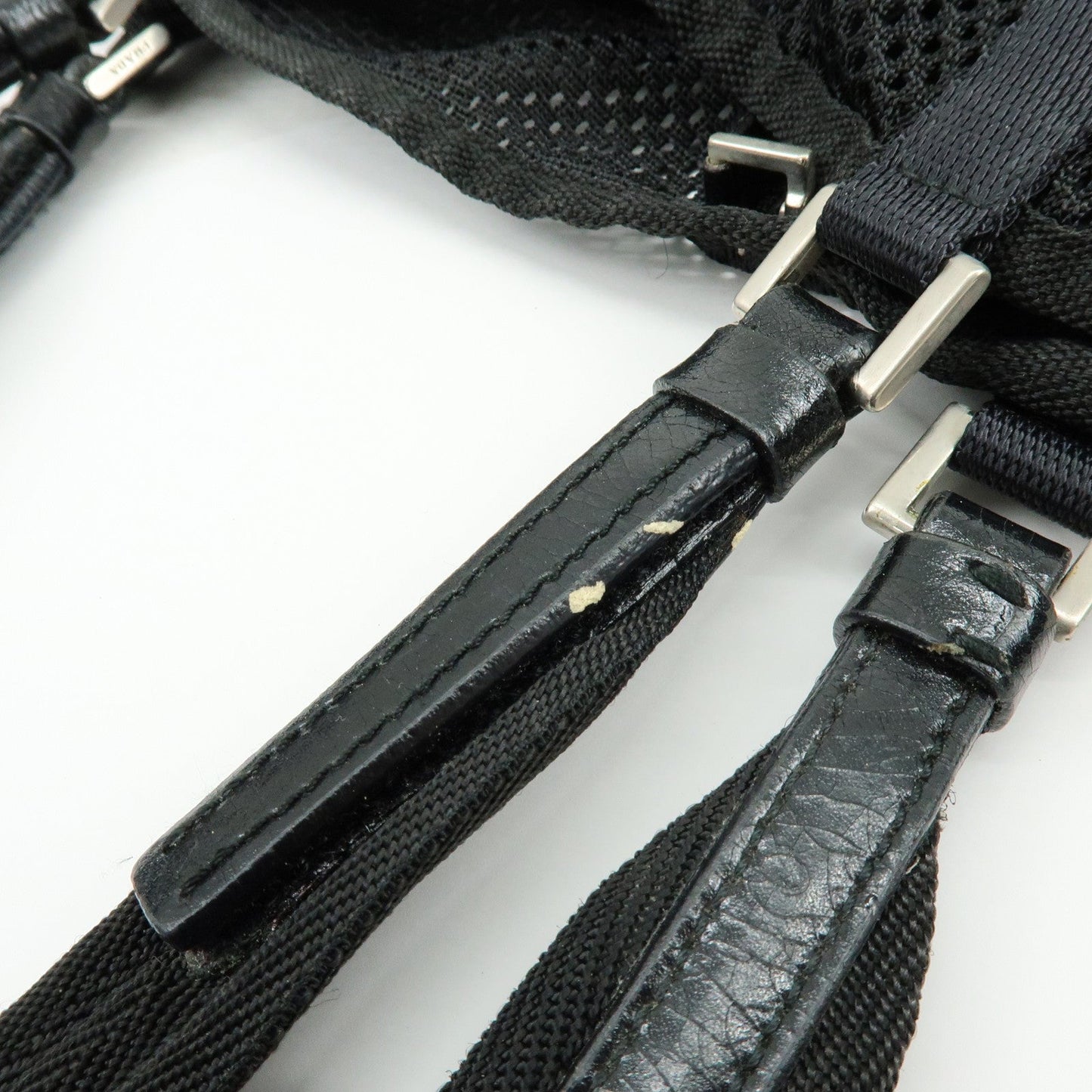 Prada Mesh Leather Tote Bag Shoulder Bag Black【Pre-order】