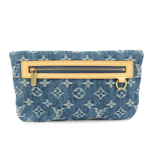 Louis Vuitton Monogram Denim Pochette Plat Pouch Clutch Bag M95007【Pre-order】