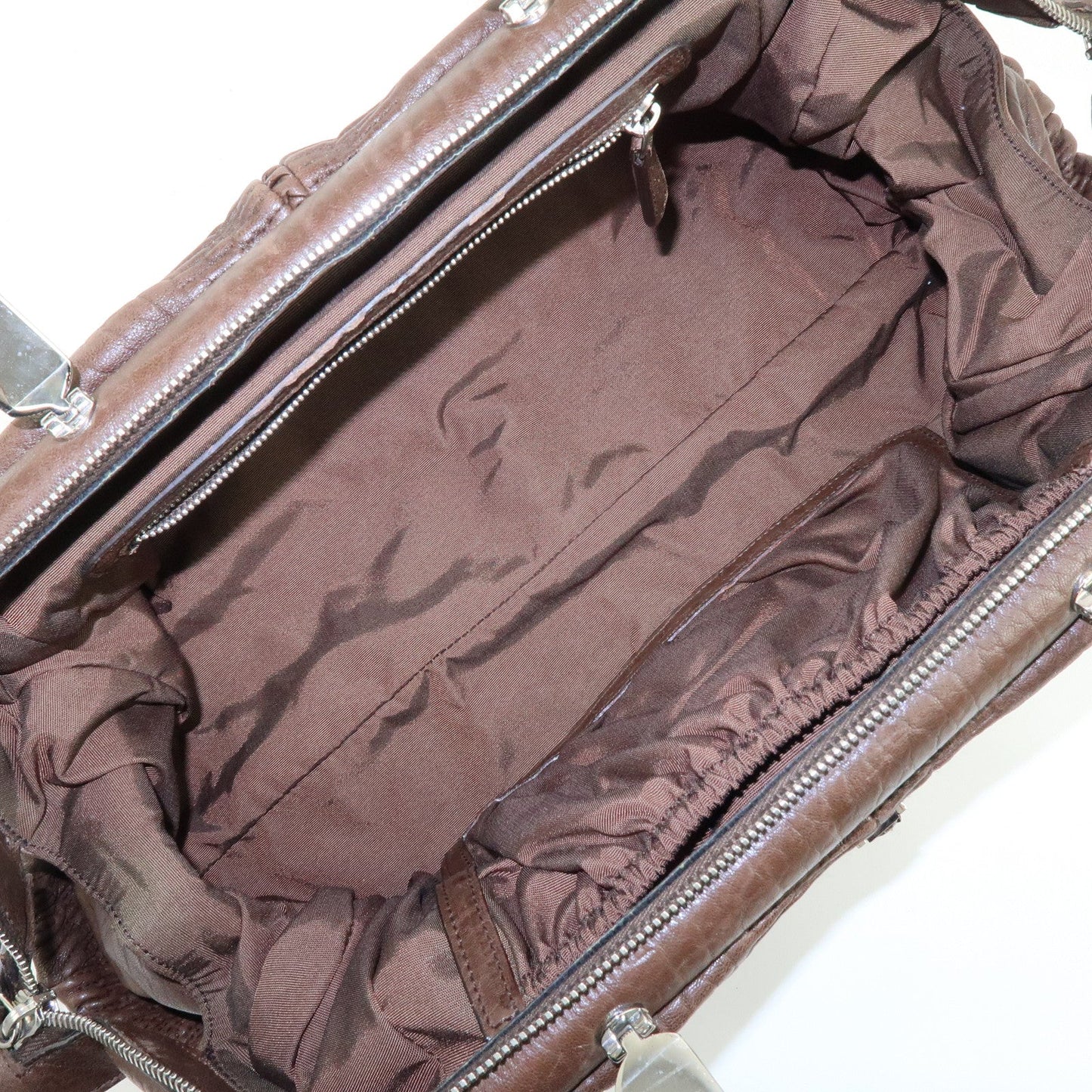 Christian Dior Embossed Gathered Leather Boston Bag Hand Bag【Pre-order】