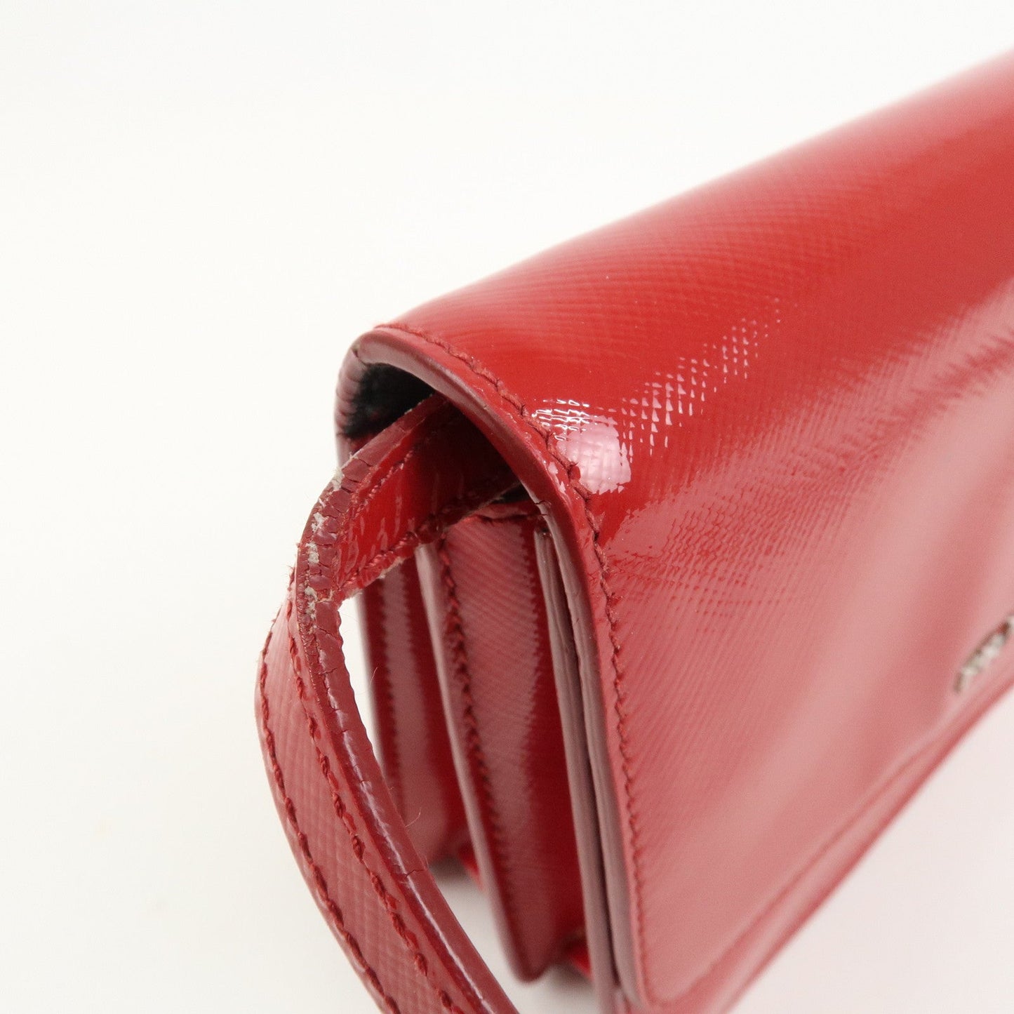 Prada Saffiano Leather 2Way Mini Shoulder Bag Clutch Bag Red BT1031【Pre-order】