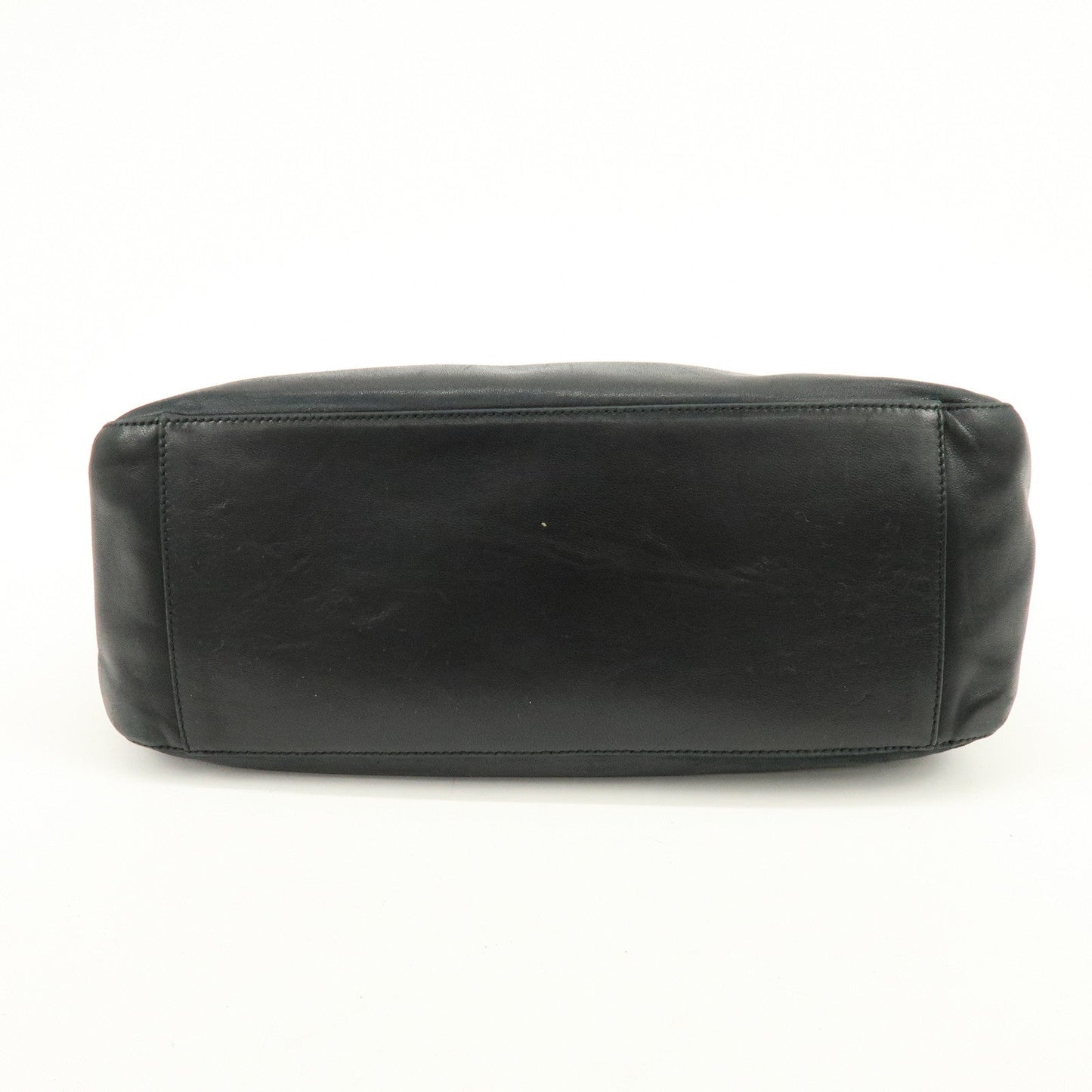 Prada Leather Plastic Hobo Shoulder Bag Hand Bag Black【Pre-order】