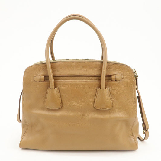 Prada Leather 2Way Bag Hand Bag Shoulder Bag Light Brown BN2572【Pre-order】