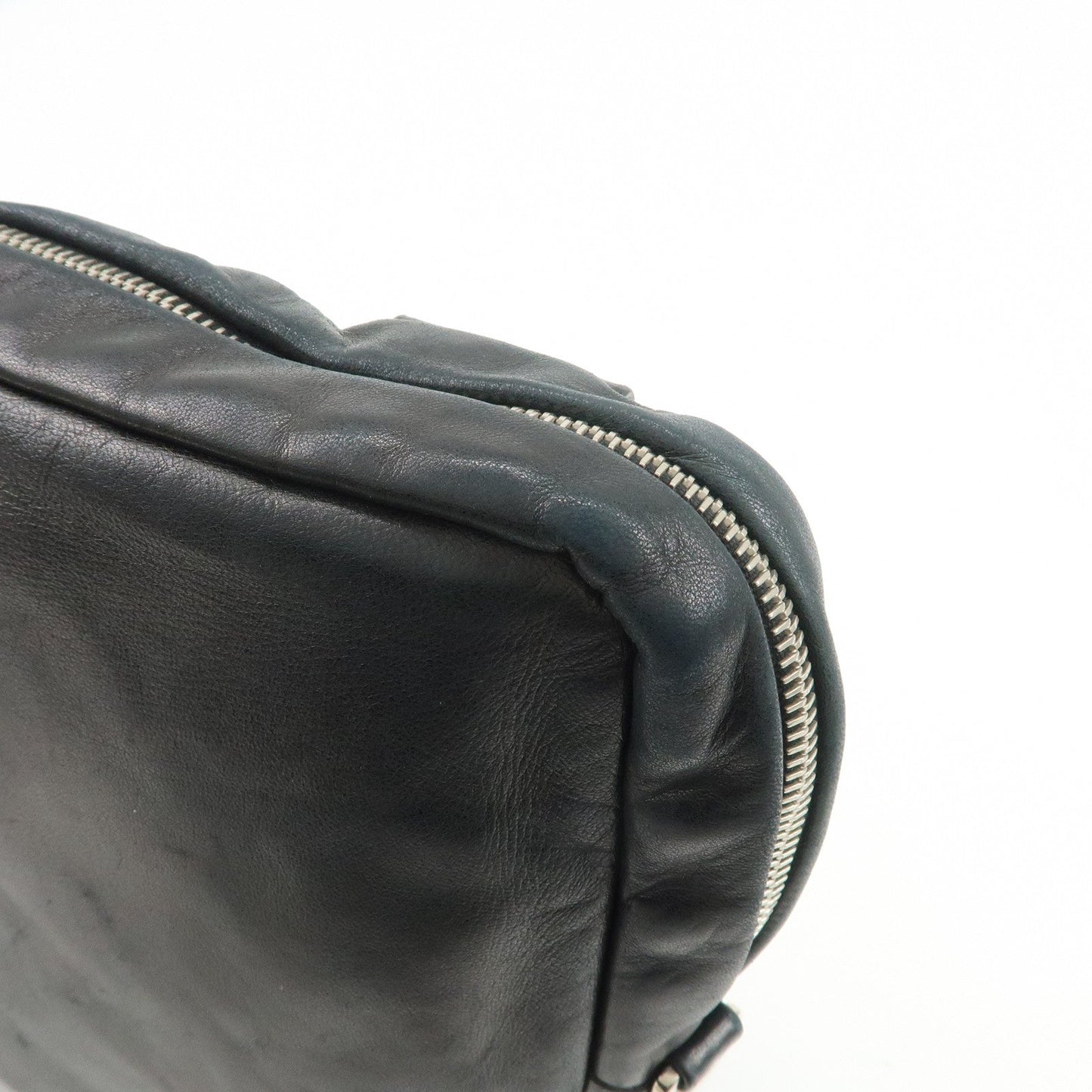 Prada Triangle Logo Lamb Skin Canvas Shoulder Crossbody Bag Black【Pre-order】