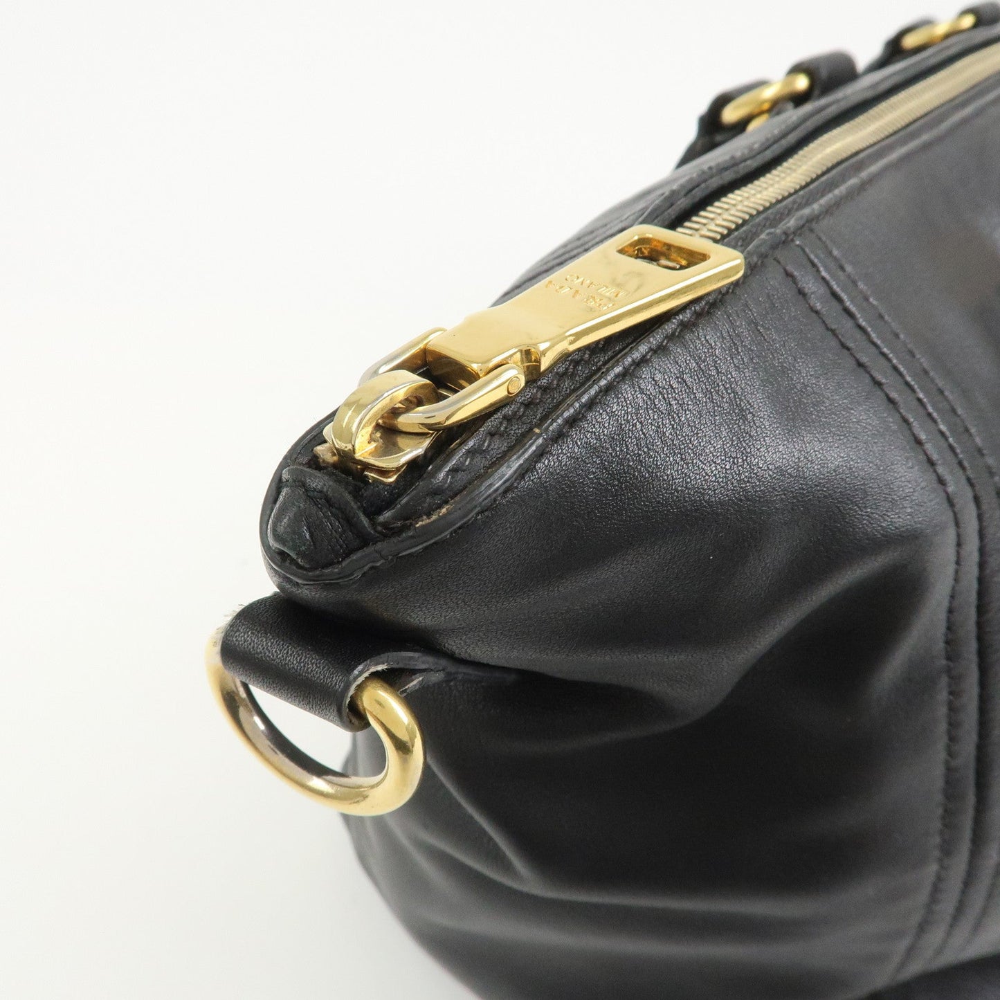 Prada Triangle Logo Leather 2 Way Bag Hand Bag Shoulder Bag BL0685【Pre-order】