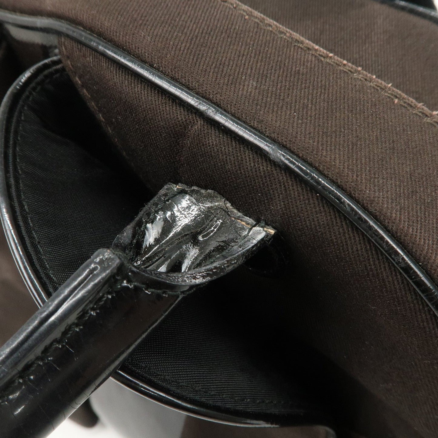 Christian Dior Double Saddle Canvas Patent Leather Hand Bag【Pre-order】