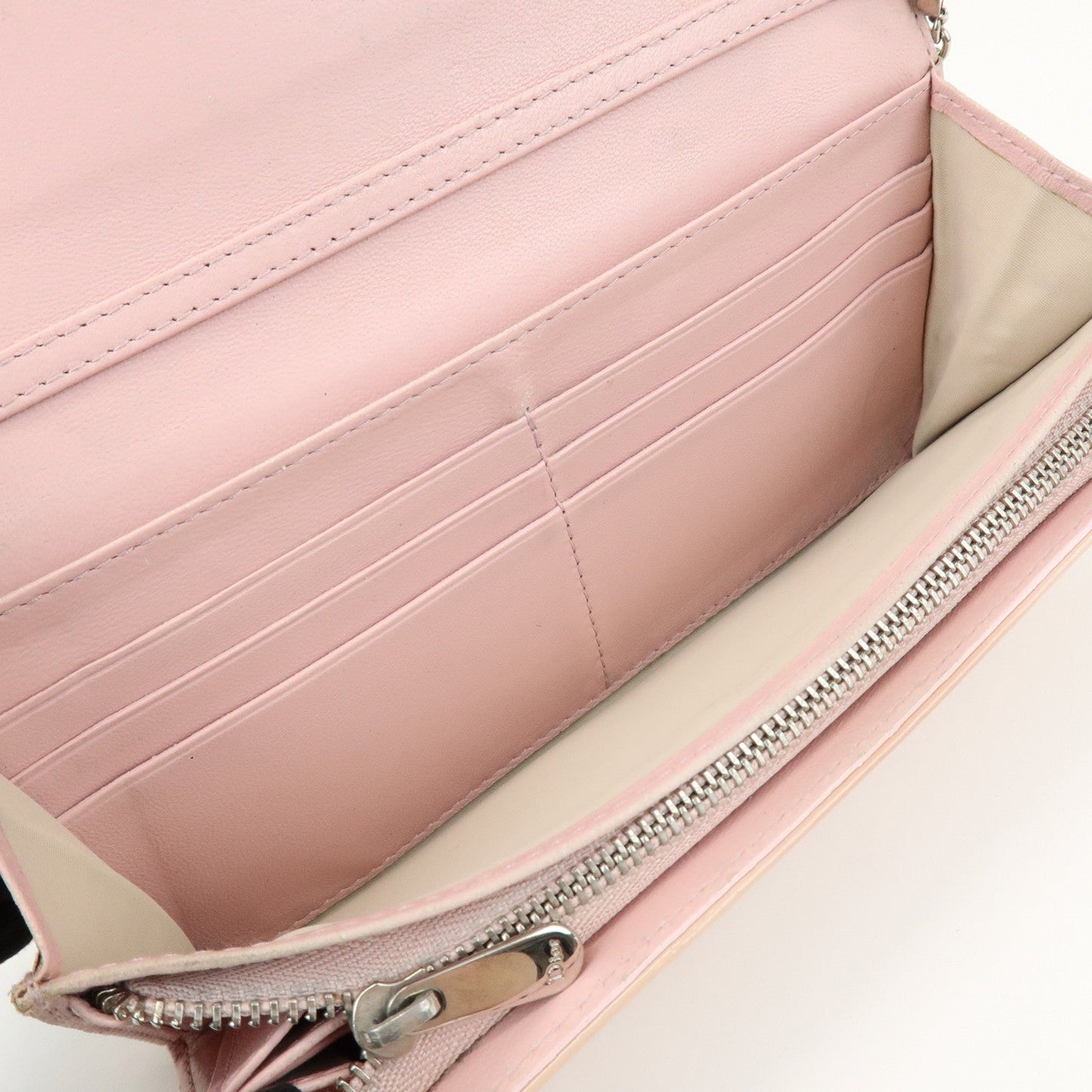 Christian Dior Patent Leather Chain Wallet Long Wallet【Pre-order】