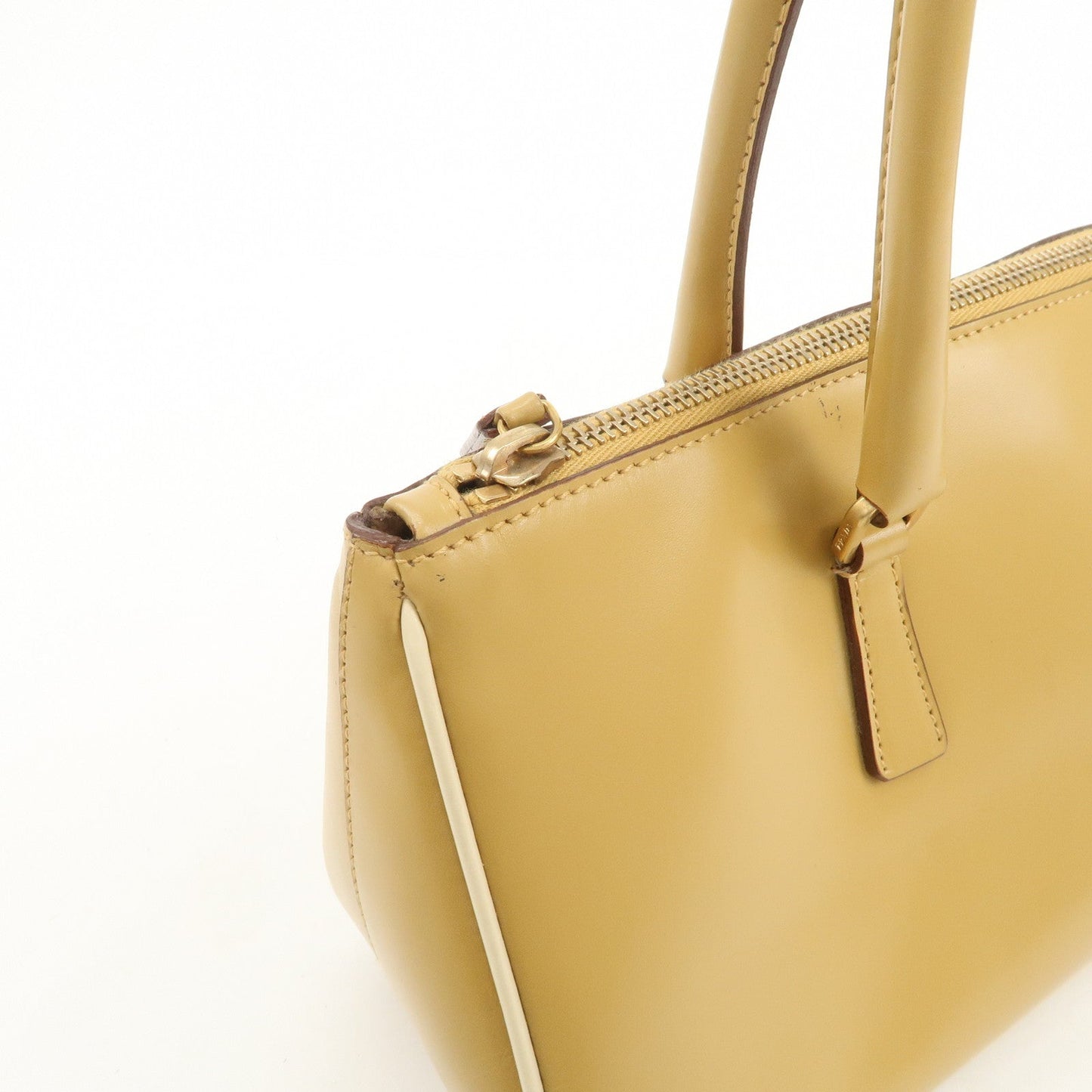 Prada Leather Shoulder Bag Hand Bag Light Brown【Pre-order】