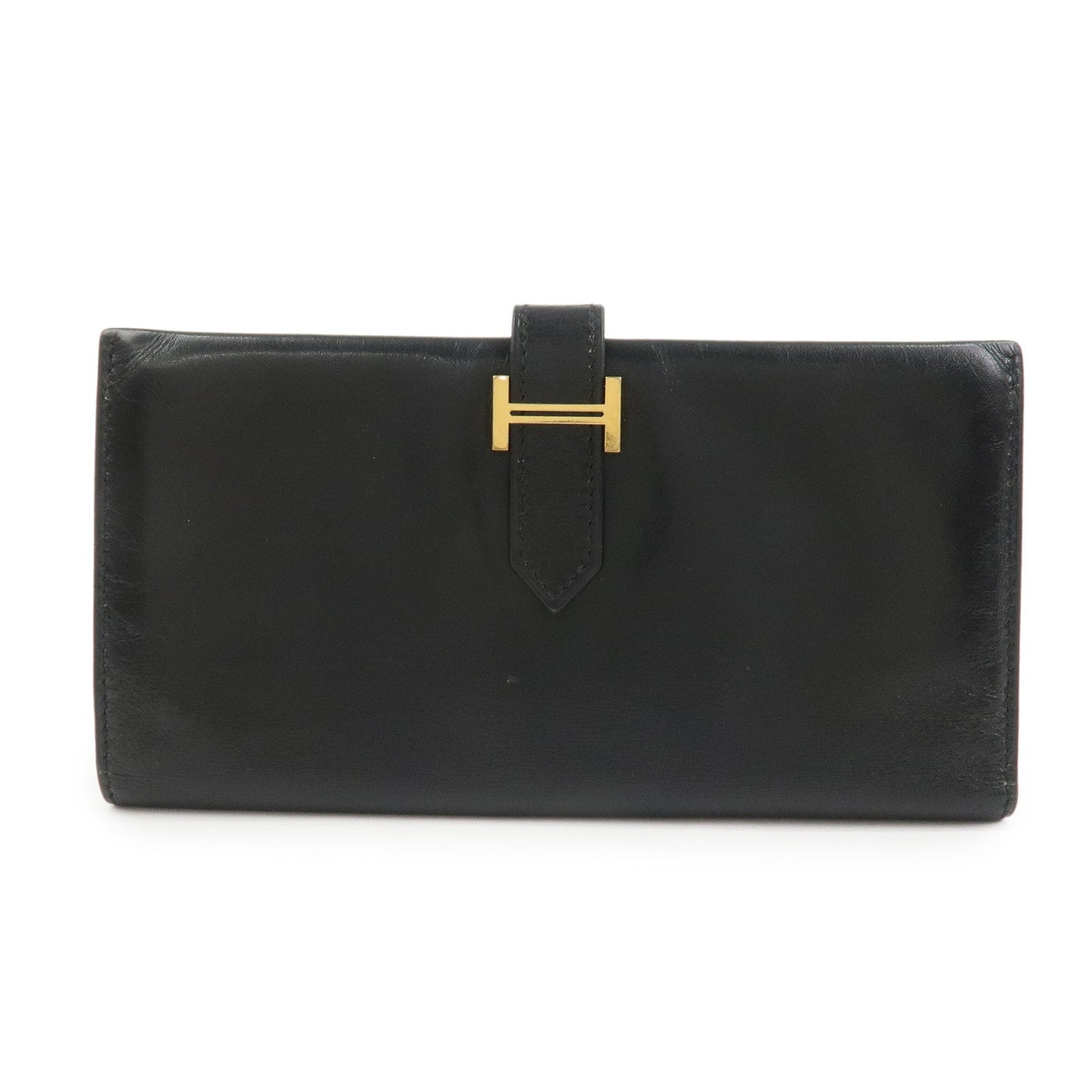 Hermes Bearn Classic Box Calf □E Stamped Bi-Fold Long Wallet【Pre-order】