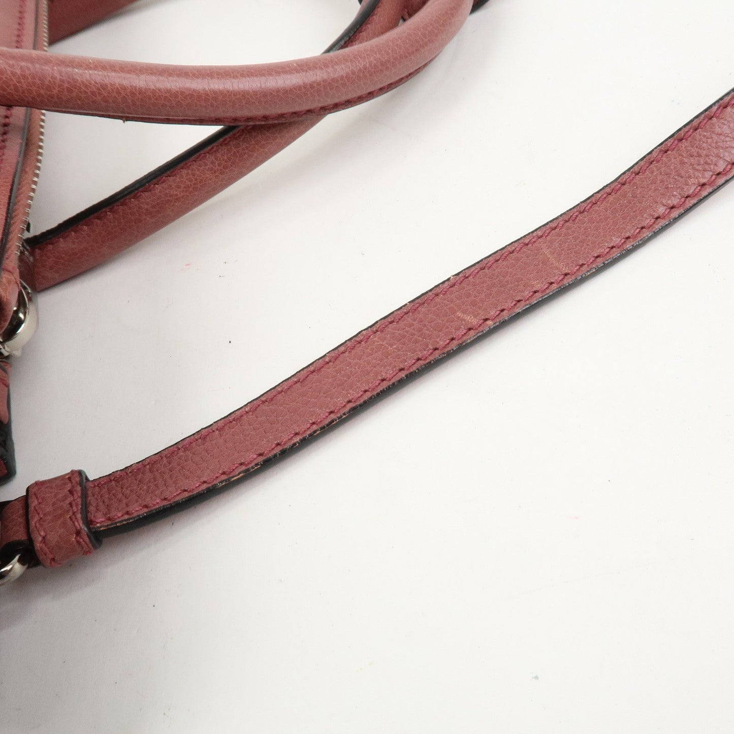 Prada Triangle Logo Leather 2Way Bag Tote Bag Hand Bag Pink B2625M【Pre-order】