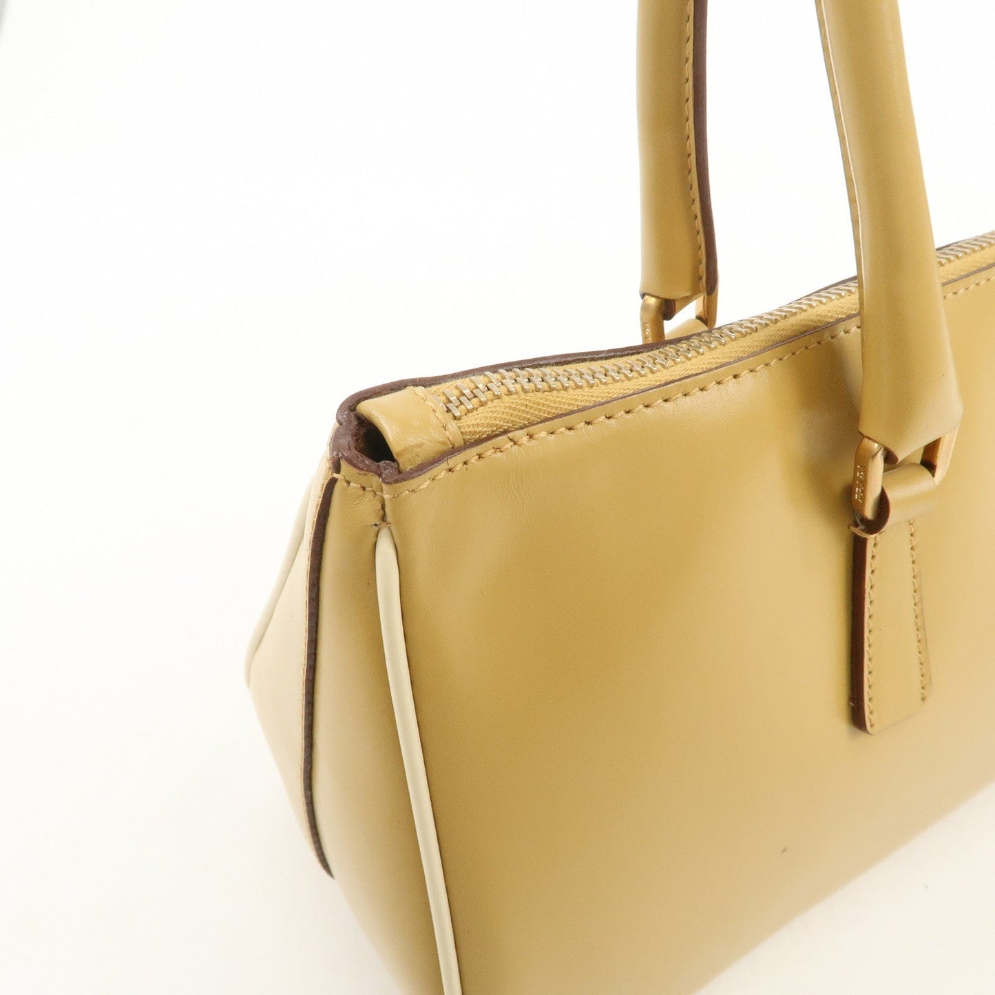 Prada Leather Shoulder Bag Hand Bag Light Brown【Pre-order】