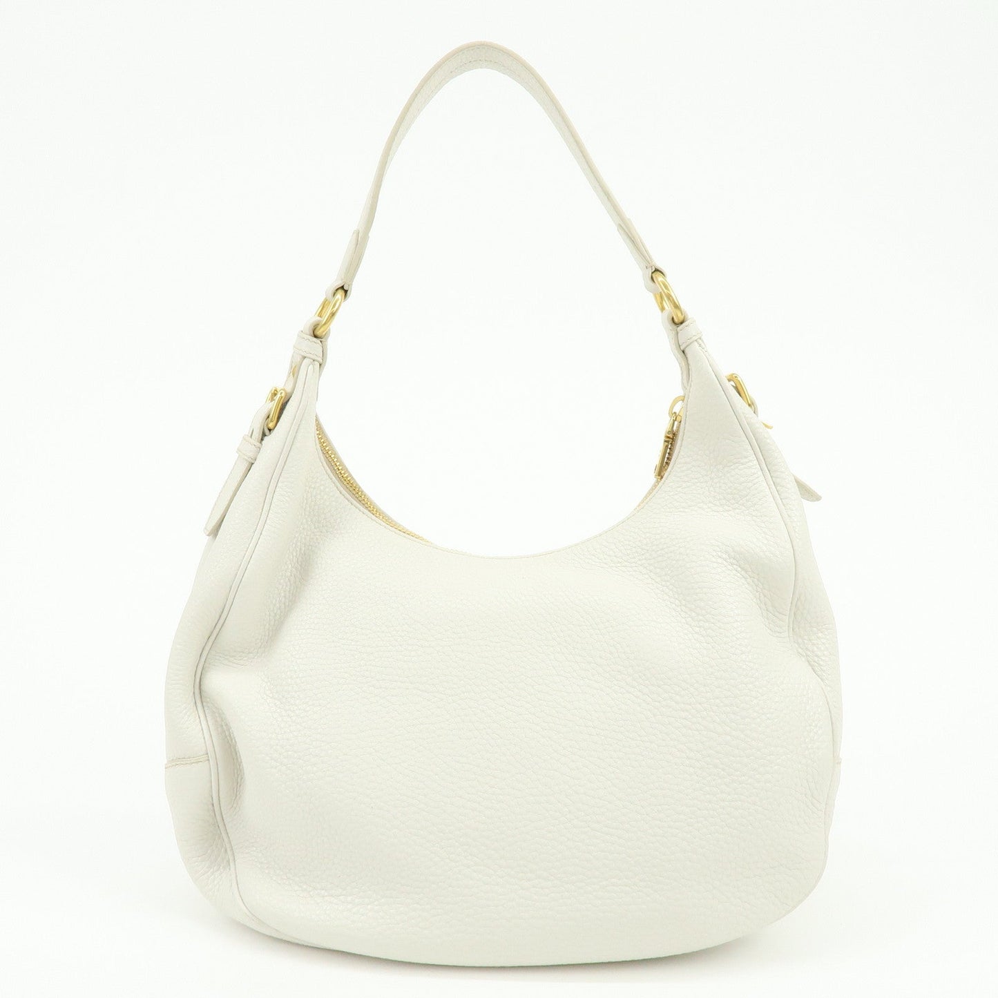 Prada Logo Calf Leather Shoulder Bag Hand Bag White BR4311【Pre-order】