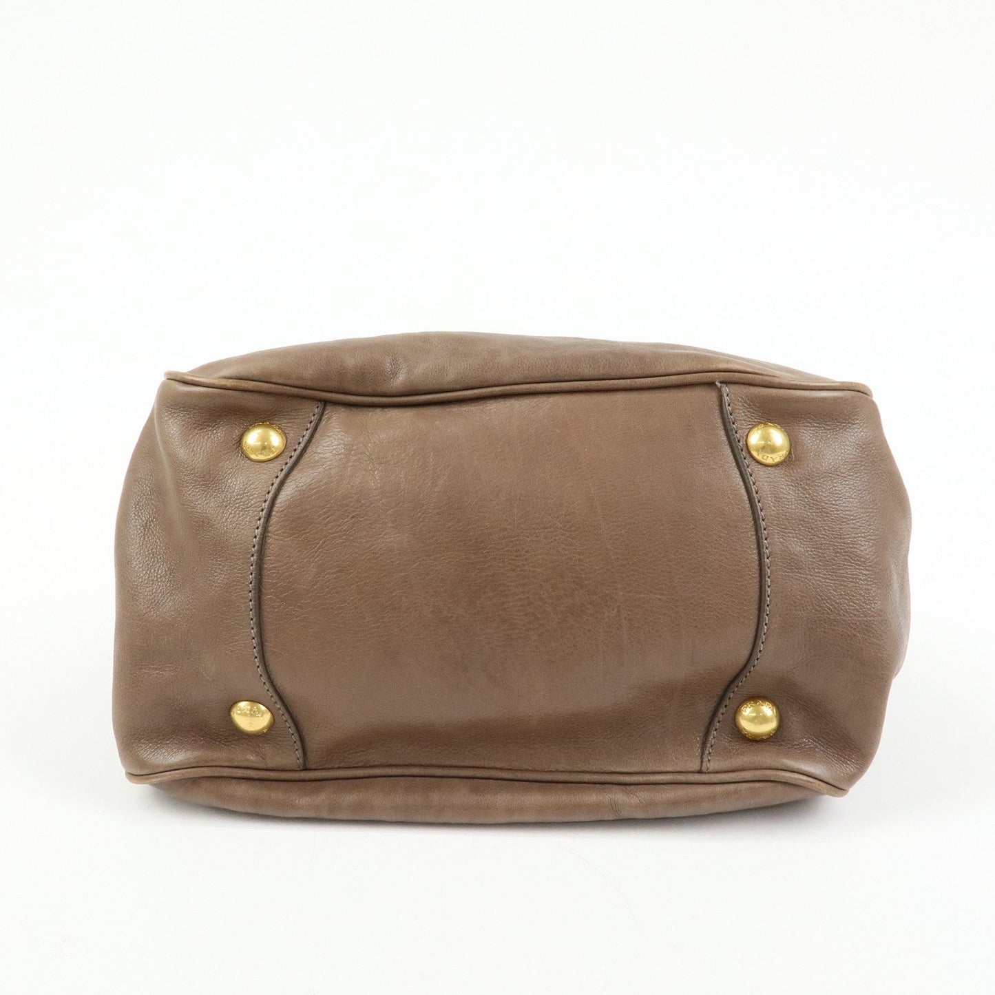 Prada Calf Leather 2Way Bag Shoulder Bag Ribbon Brown BN2245【Pre-order】