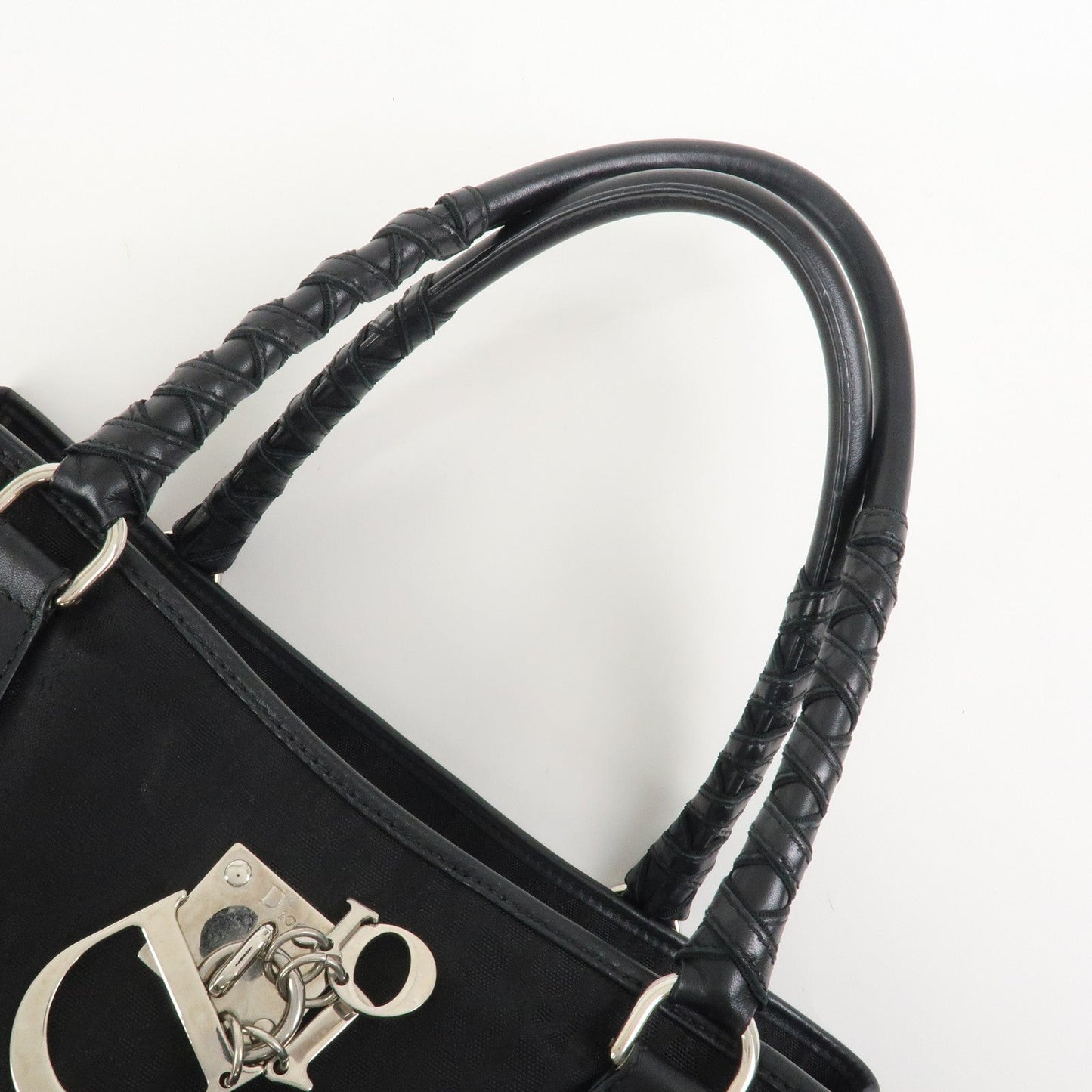 Christian Dior Trotter Nylon Canvas Leather Lovely Shoulder Bag【Pre-order】