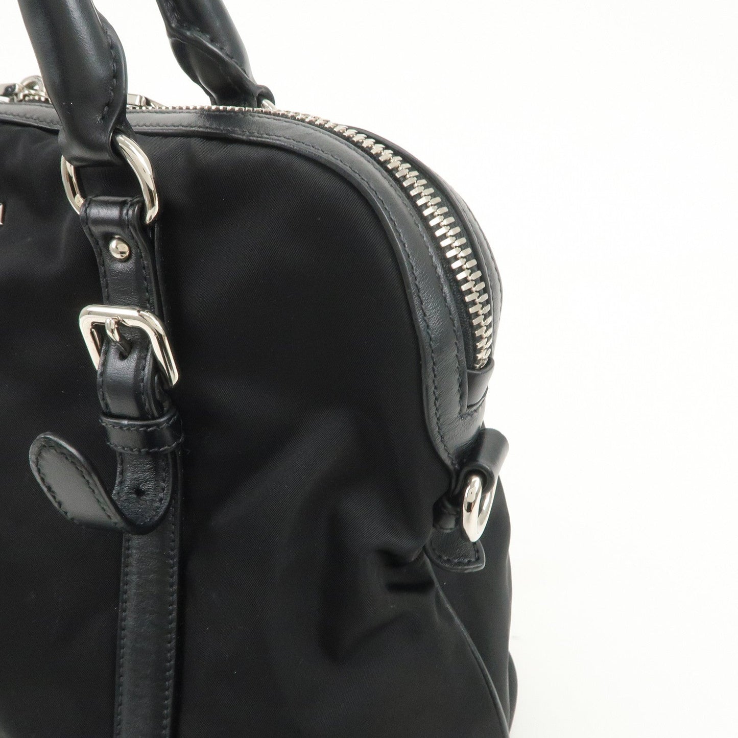Prada Nylon Leather 2Way Bag Hand Bag Shoulder Bag Black 1BB912【Pre-order】