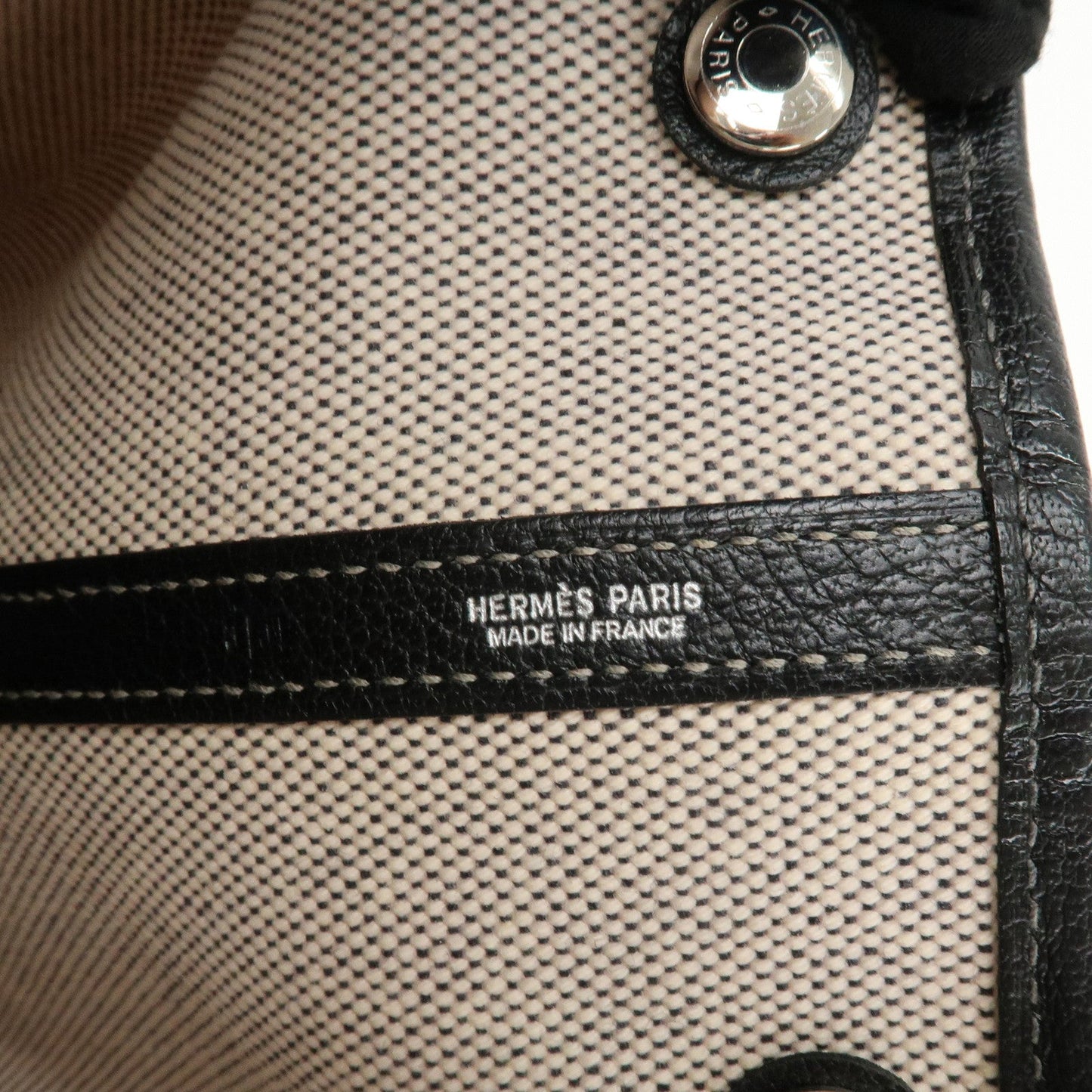 Hermes ToileOfficier Leather Garden Party PM J Stamped Tote Bag【Pre-order】