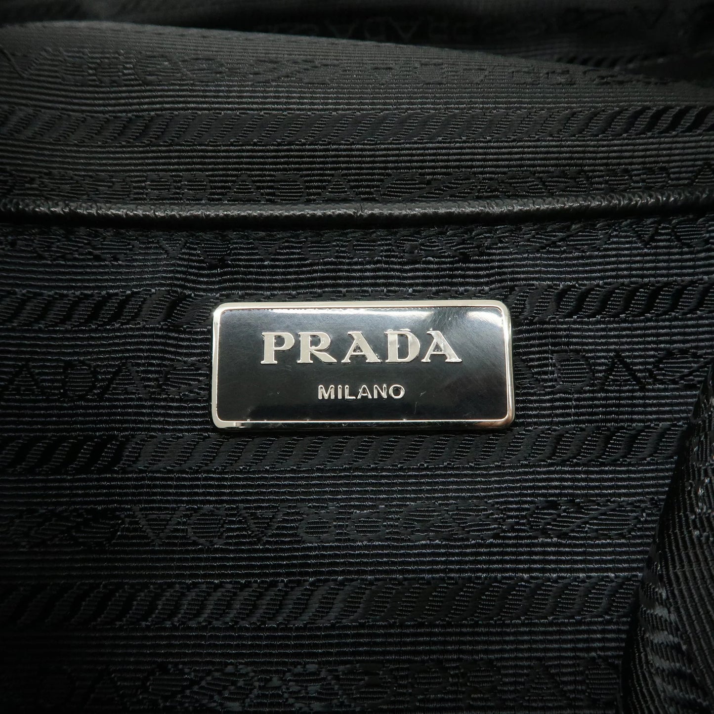 Prada Logo Nylon Leather Camouflage Back Pack Ruck Sack BZ0032 Used【Pre-order】