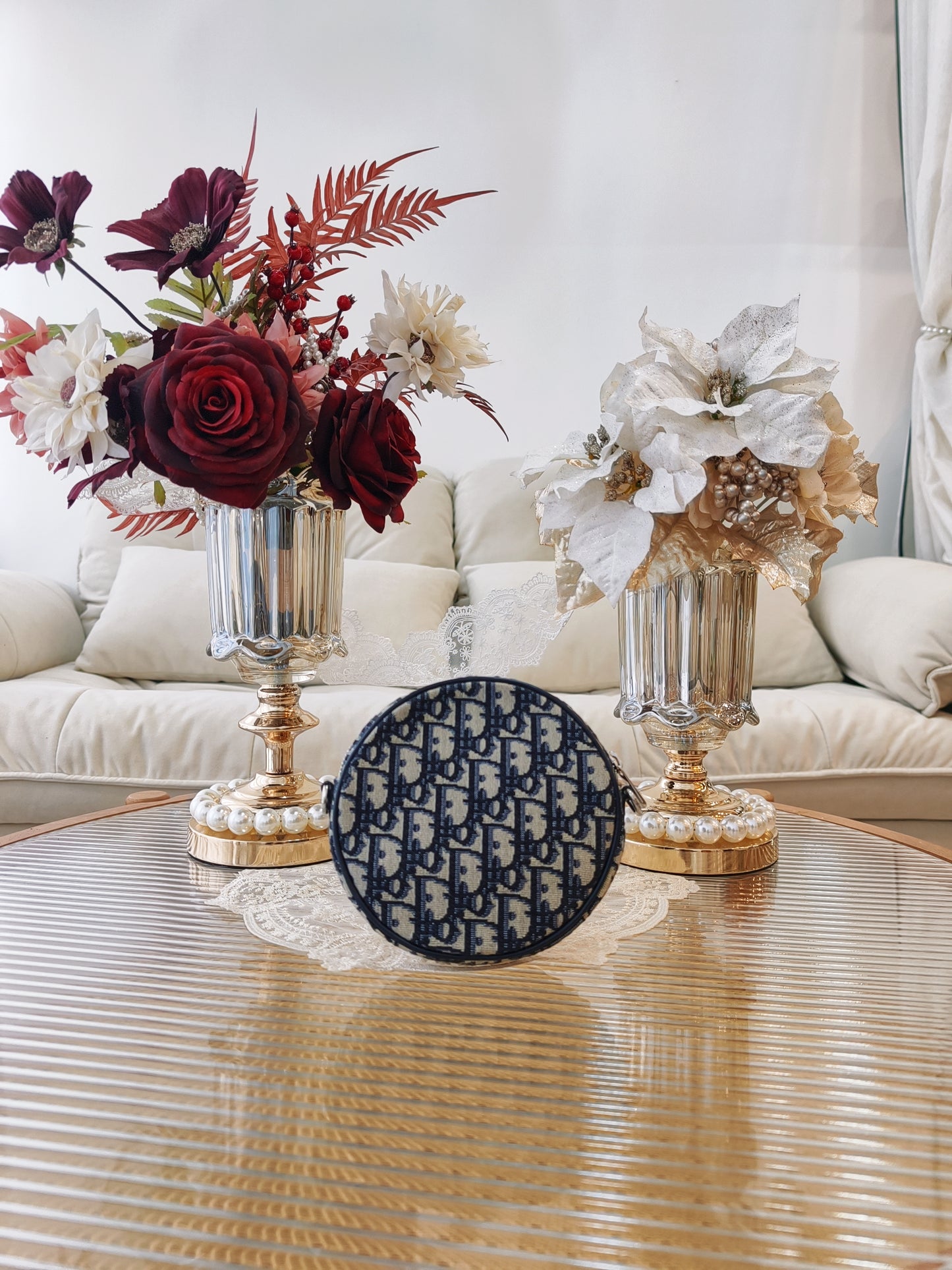 Christian Dior 老花圓餅 Cross Body