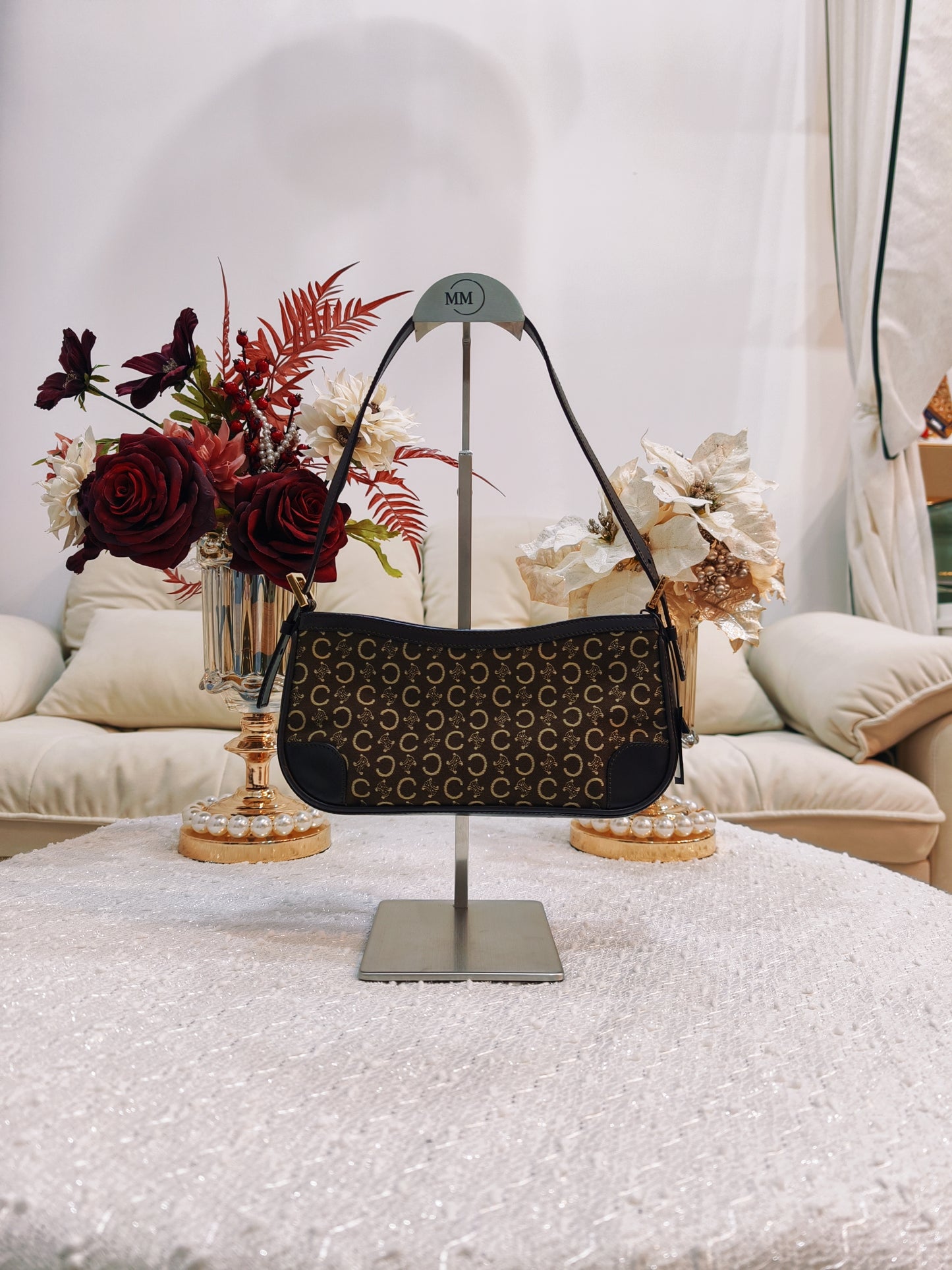 Celine 布面腋下袋 Shoulder Bag