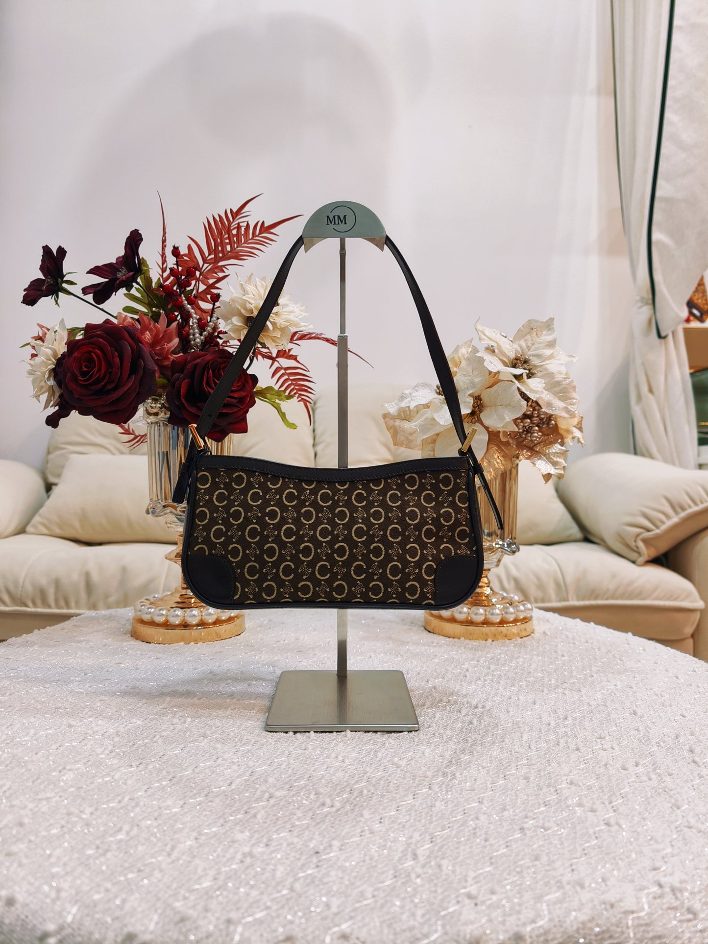 Celine 布面腋下袋 Shoulder Bag