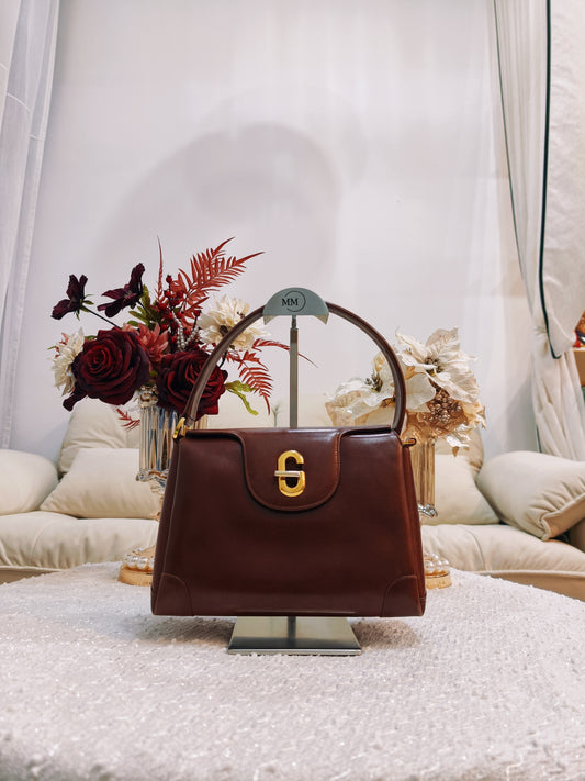 Gucci 古董 Vintage盒子 中古 Box皮 手提包