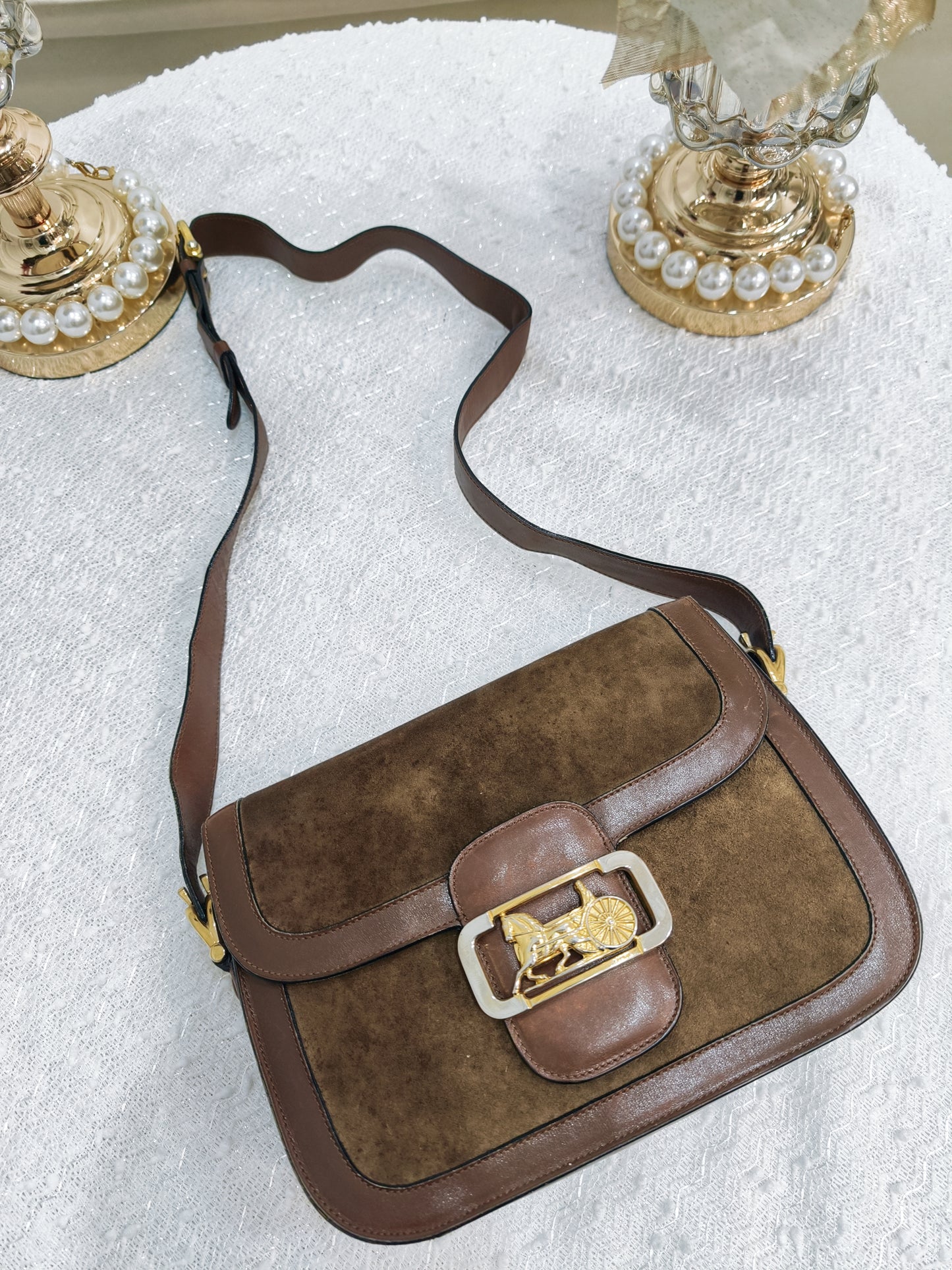 Celine 麂皮馬車 Suede Crossbody **絕版**