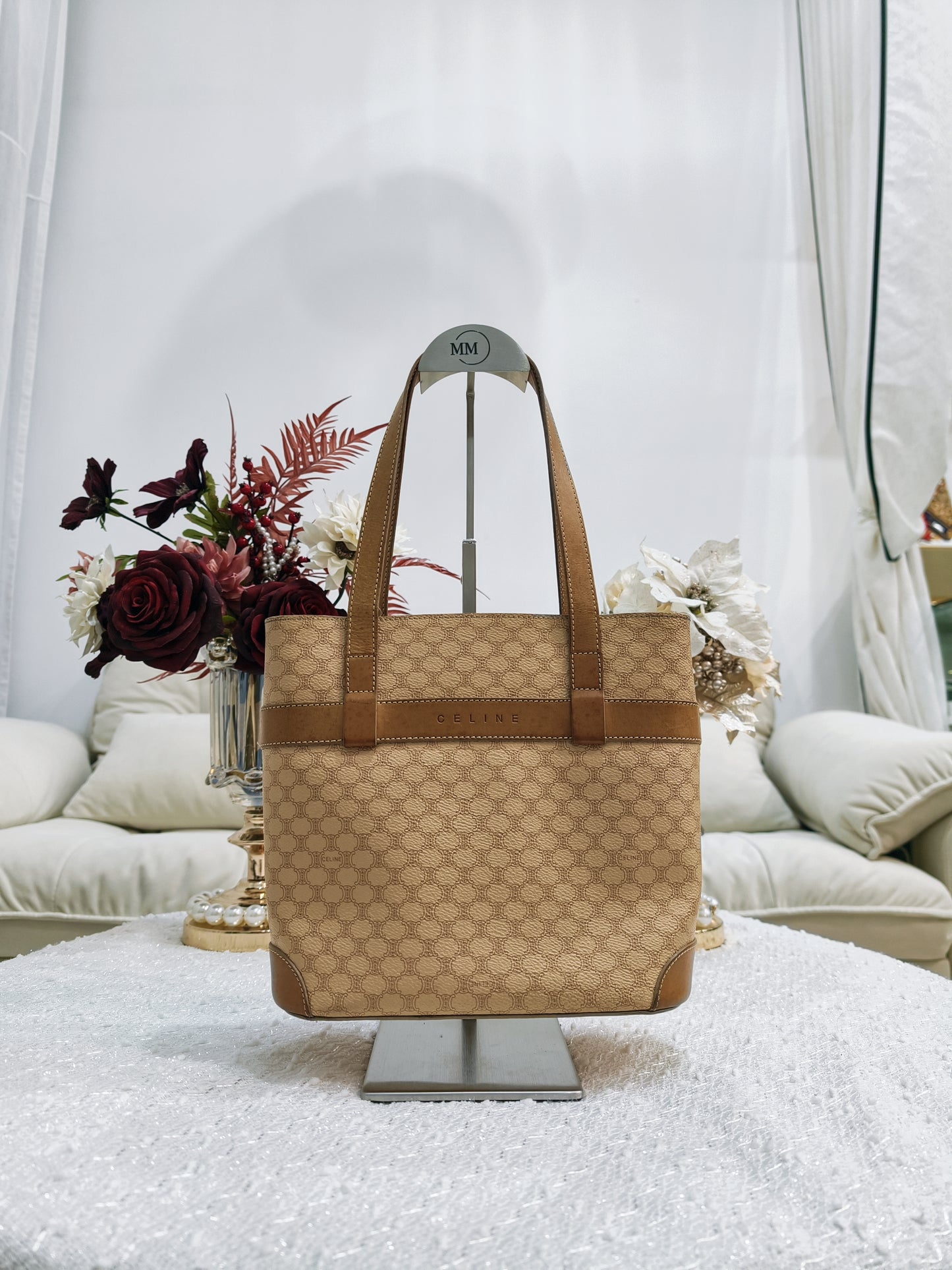 Celine Macadam Tote Bag (米黃色)