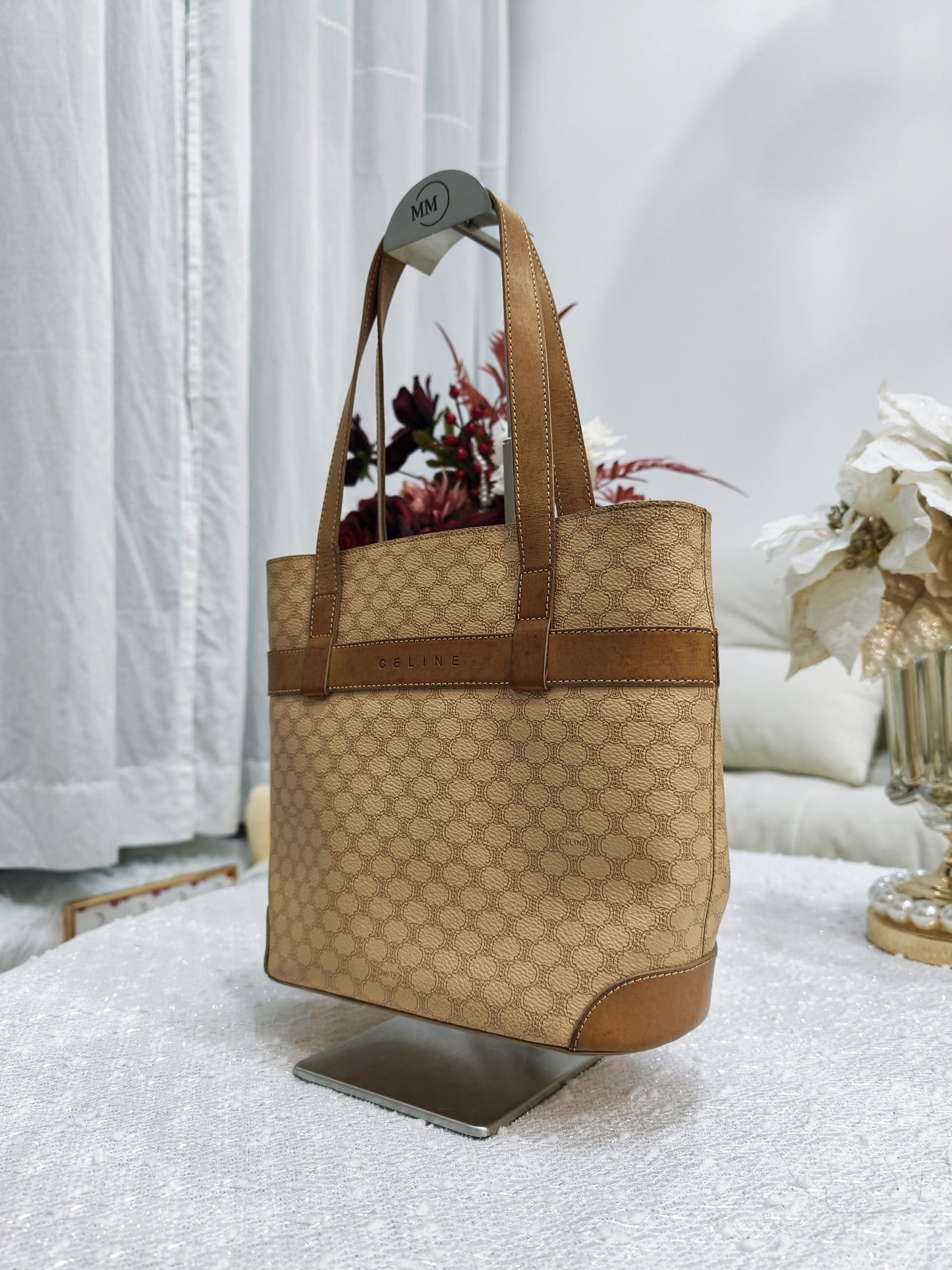Celine Macadam Tote Bag (米黃色)