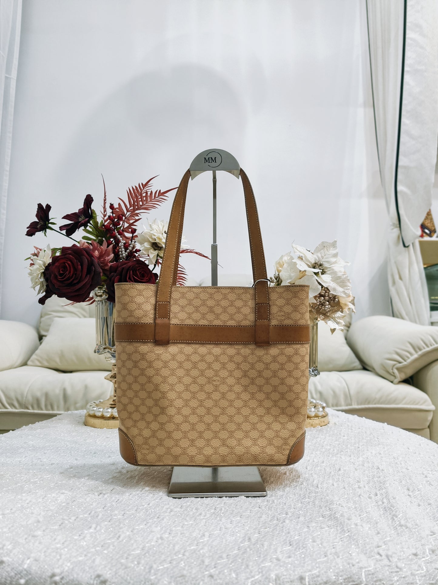 Celine Macadam Tote Bag (米黃色)