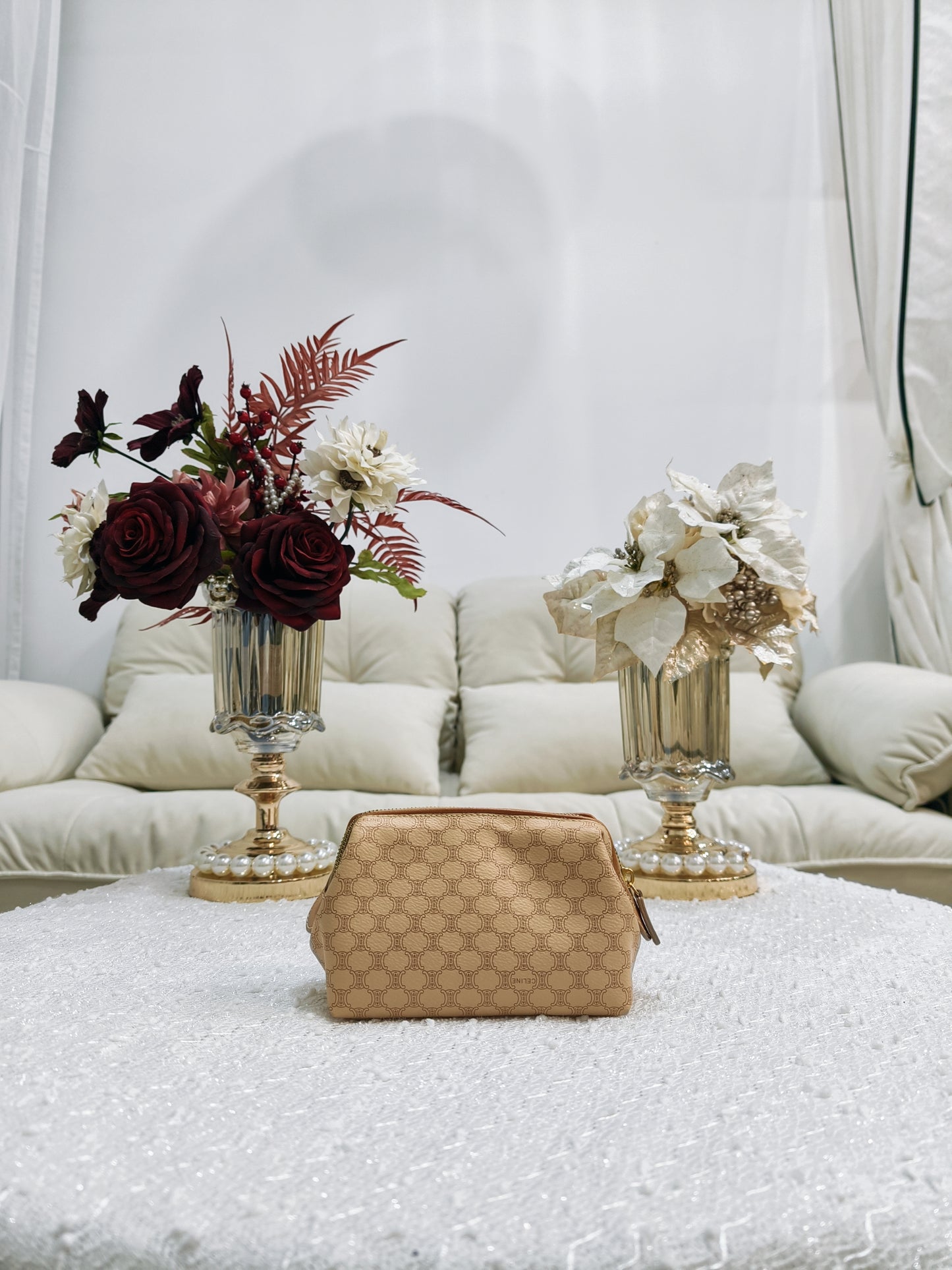Celine Macadam Pouch (Small) 米黃色