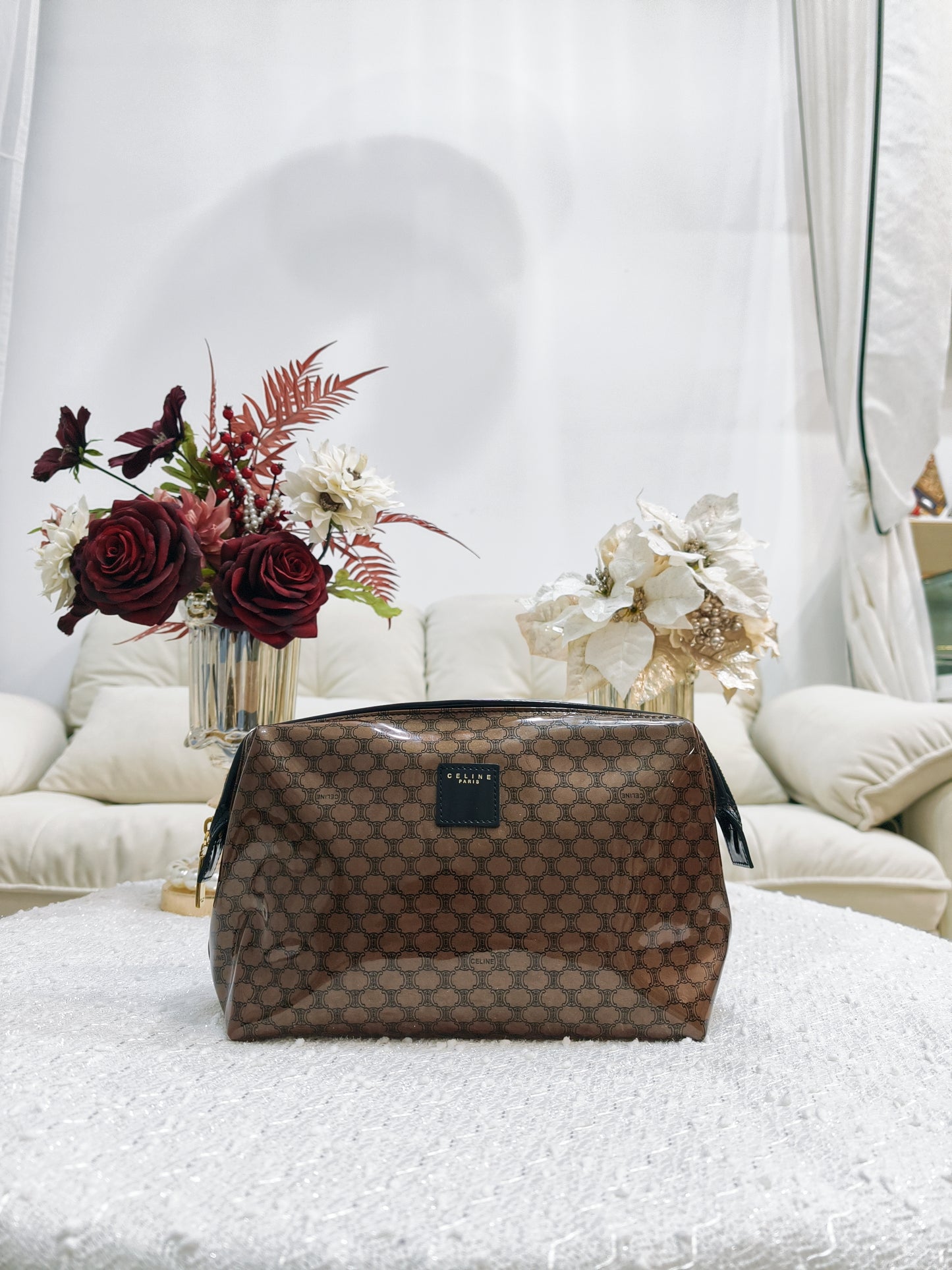 Celine PVC Macadam Pouch (Large)
