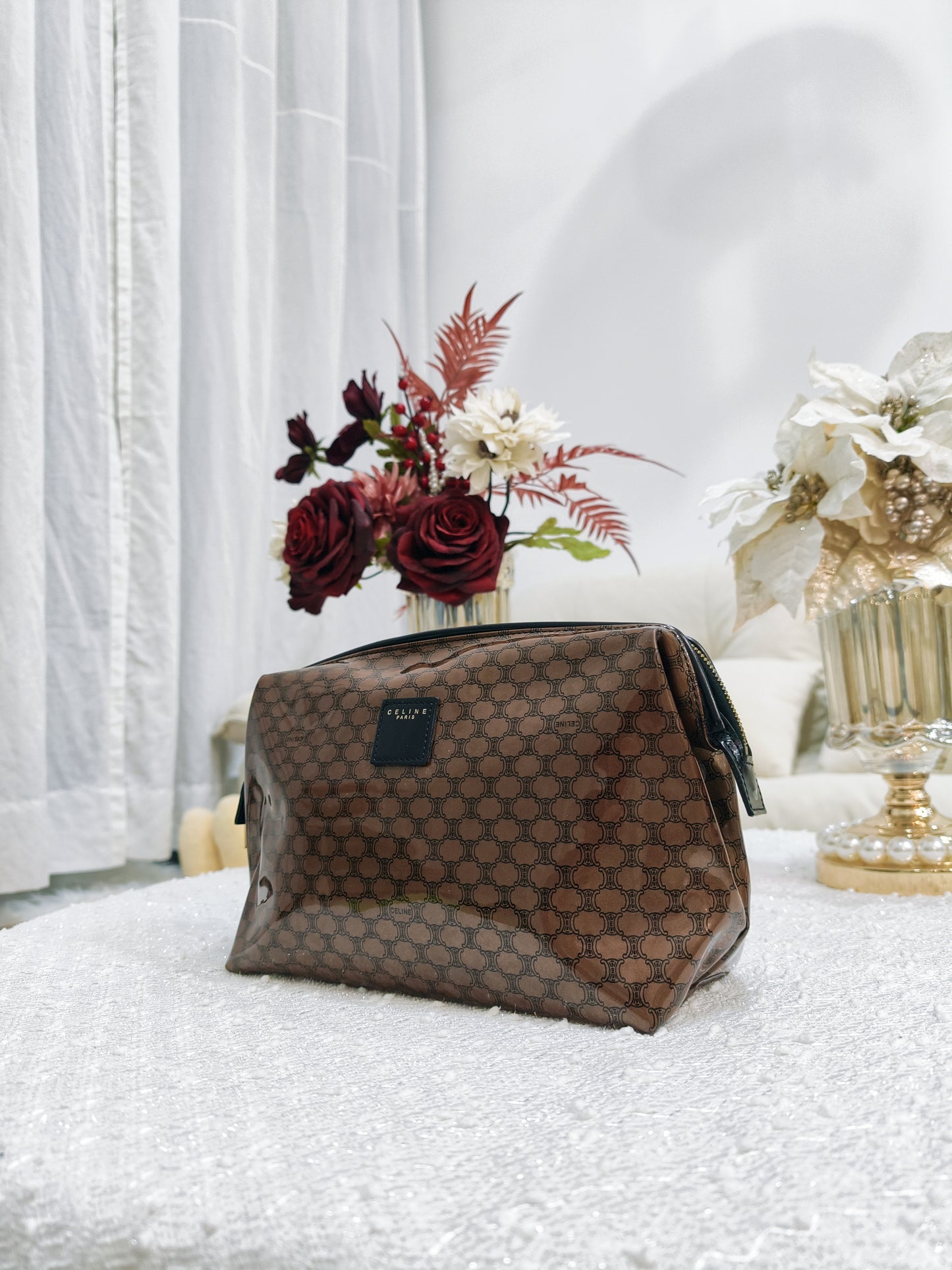 Celine PVC Macadam Pouch (Large)